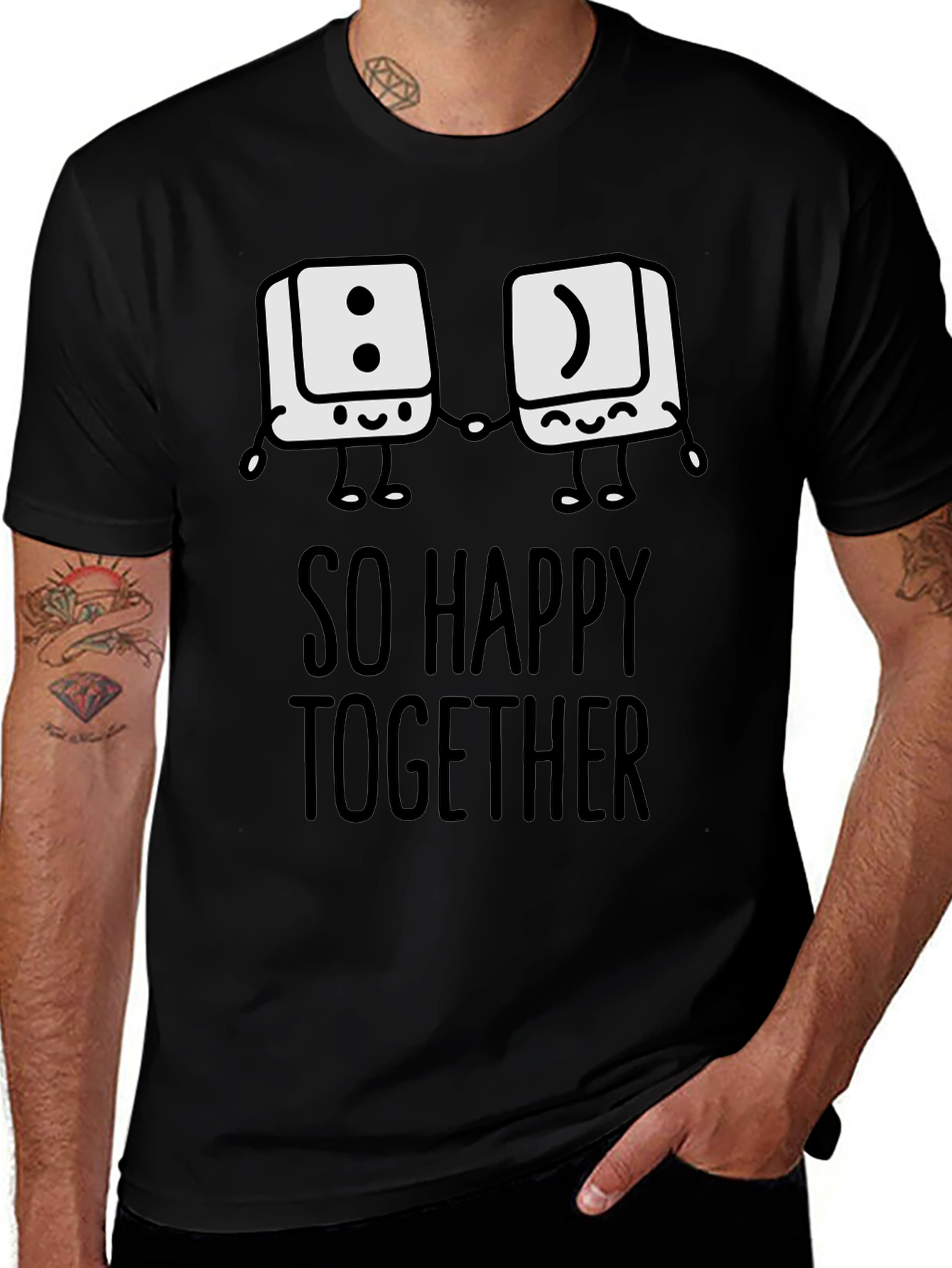 So Happy Together Graphic T-Shirt - Fun Couple Tee