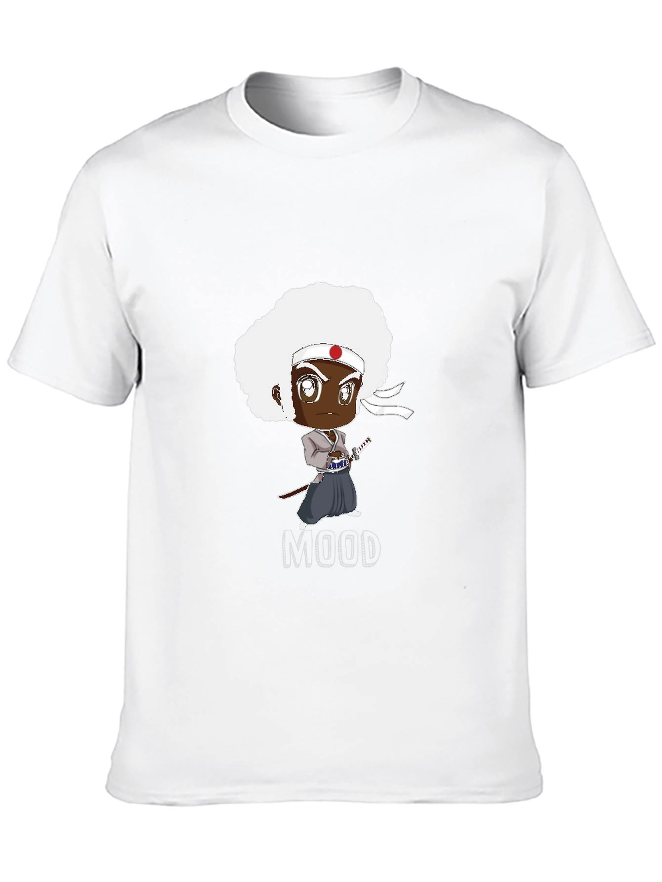 Afro Samurai Mood Black T-Shirt