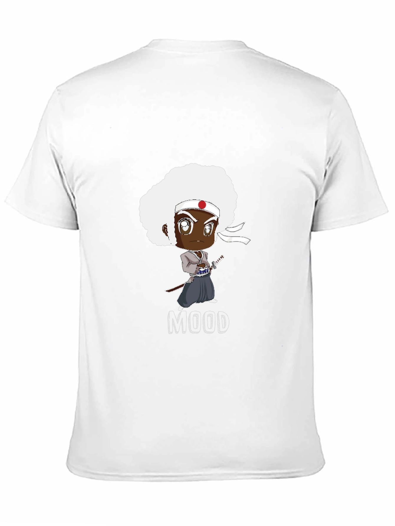 Afro Samurai Mood Black T-Shirt