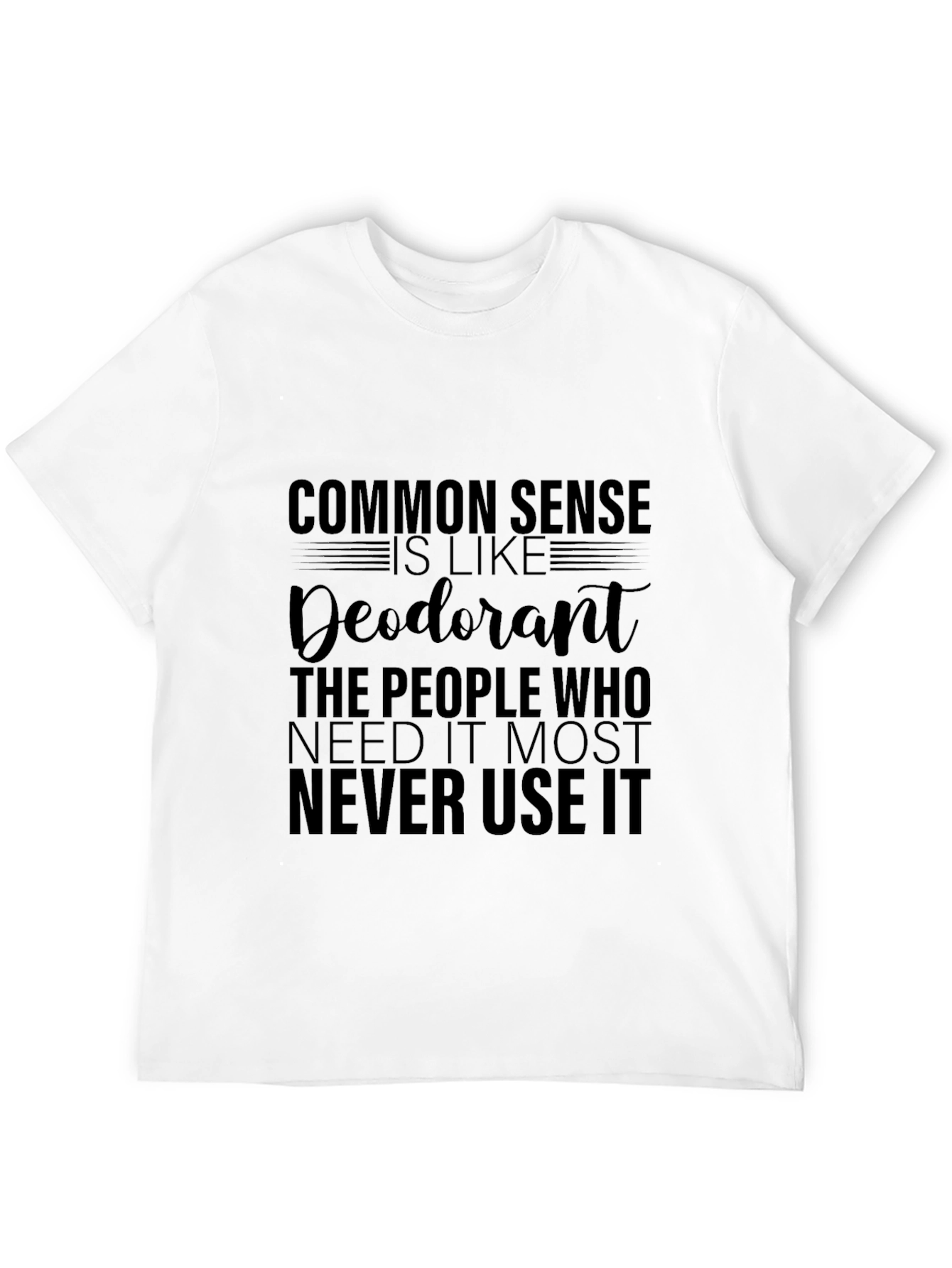 Common Sense Deodorant Graphic Tee