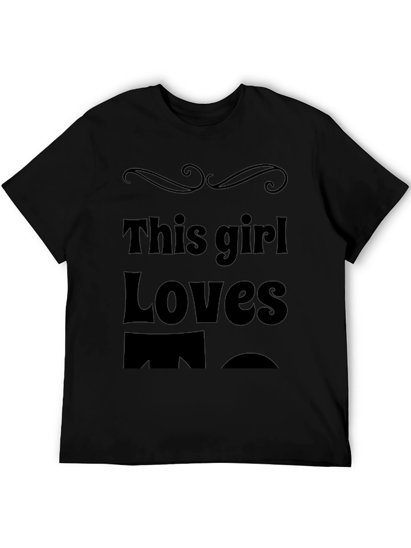 This Girl Loves Mens Black T-Shirt