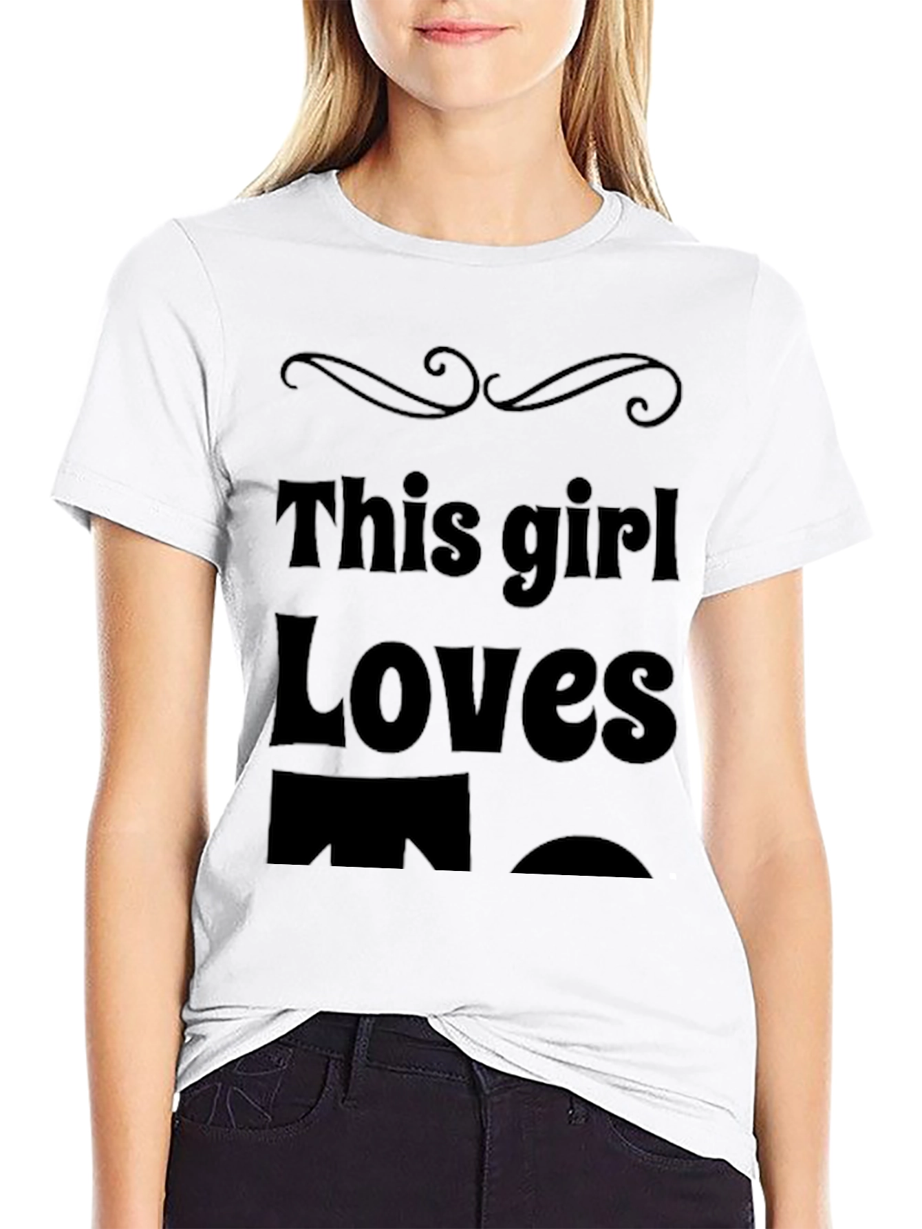 This Girl Loves Mens Black T-Shirt