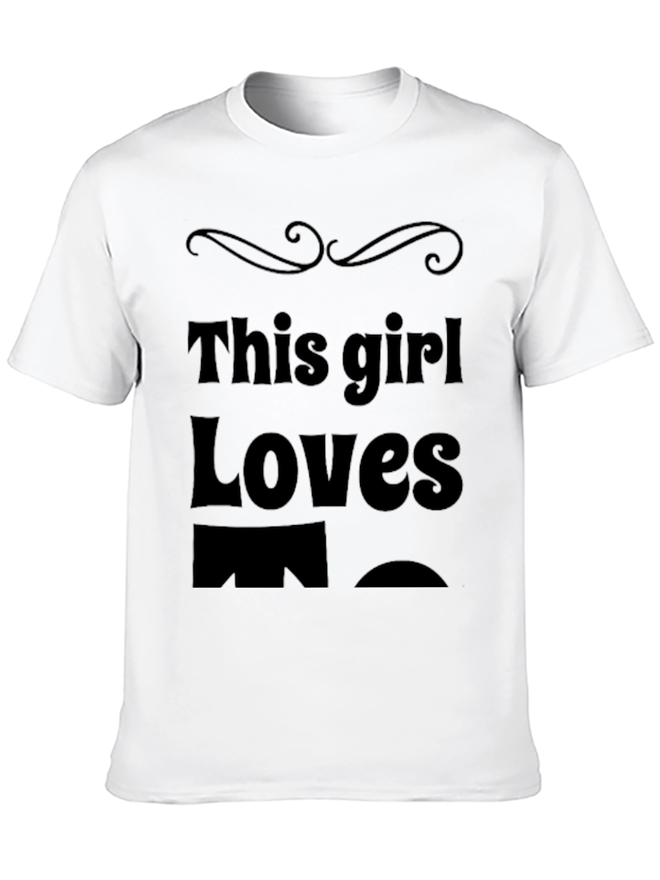 This Girl Loves Mens Black T-Shirt