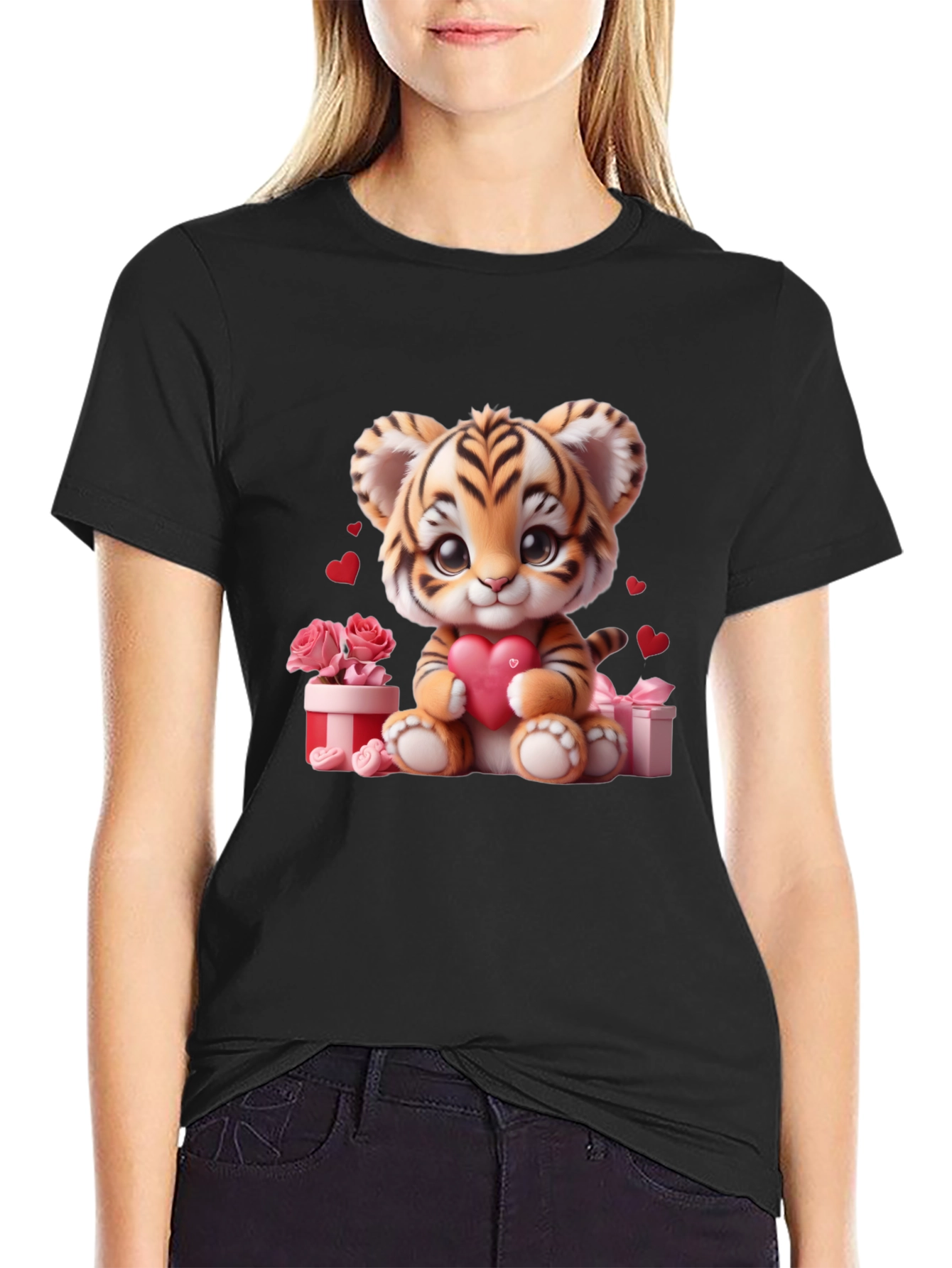 Cute Valentines Tiger Cub T-Shirt