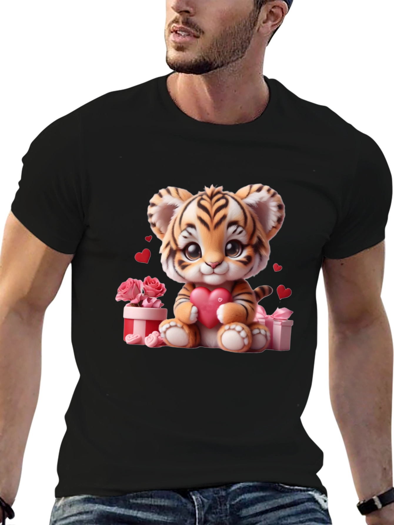 Cute Valentines Tiger Cub T-Shirt