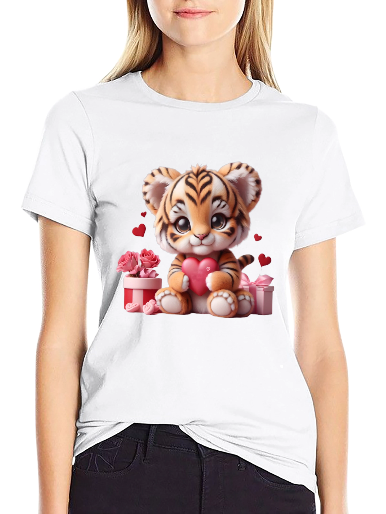 Cute Valentines Tiger Cub T-Shirt