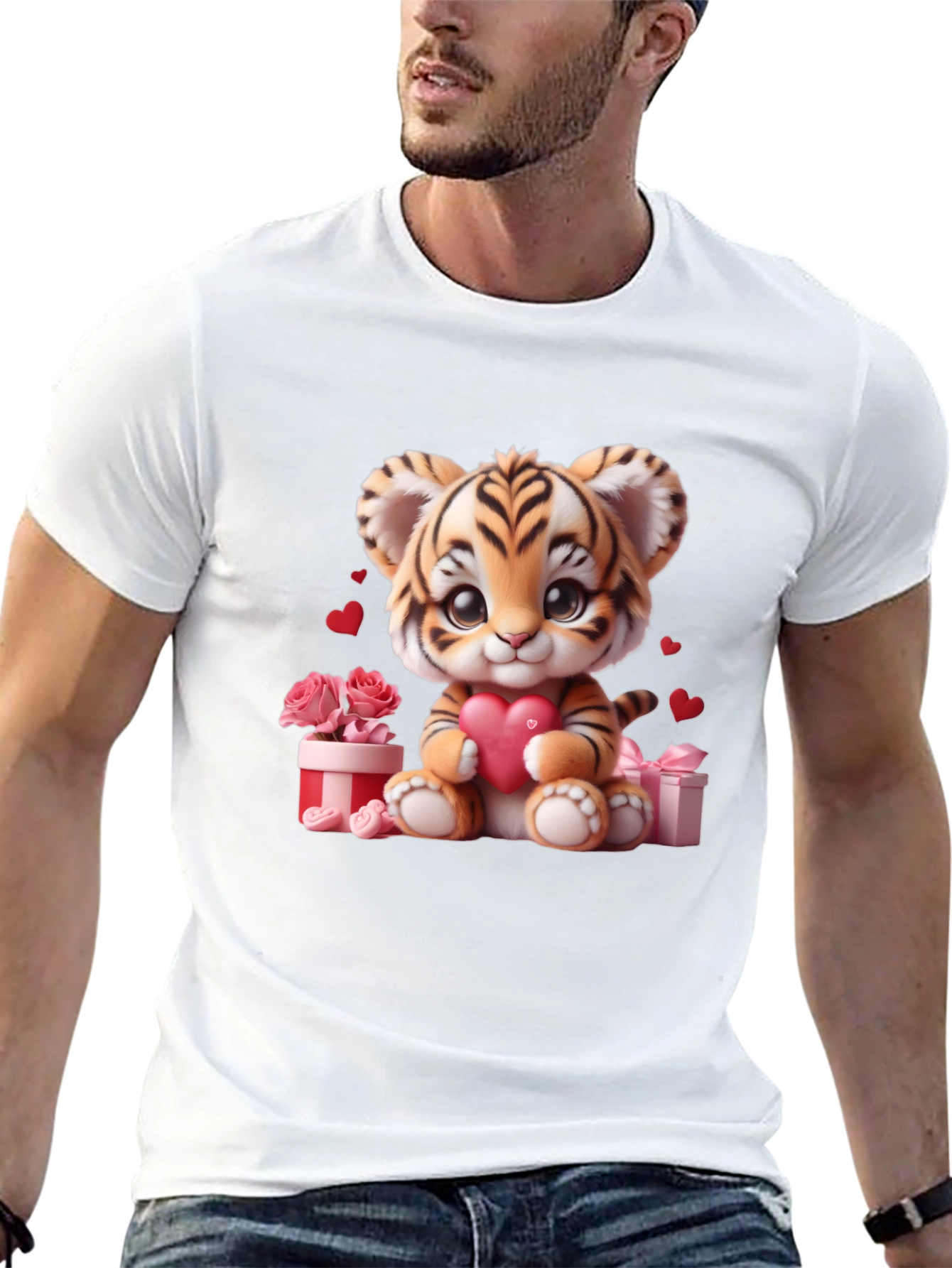 Cute Valentines Tiger Cub T-Shirt