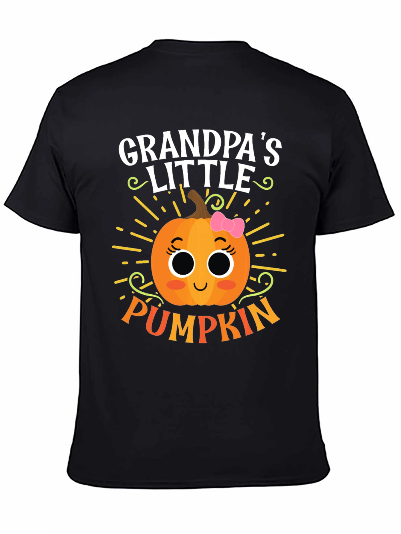 Grandpas Little Pumpkin Cute Graphic Tee