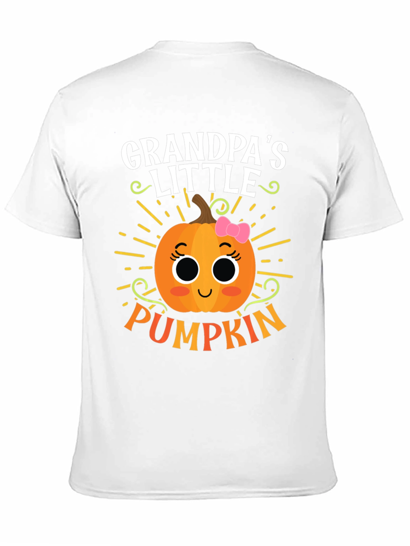 Grandpas Little Pumpkin Cute Graphic Tee