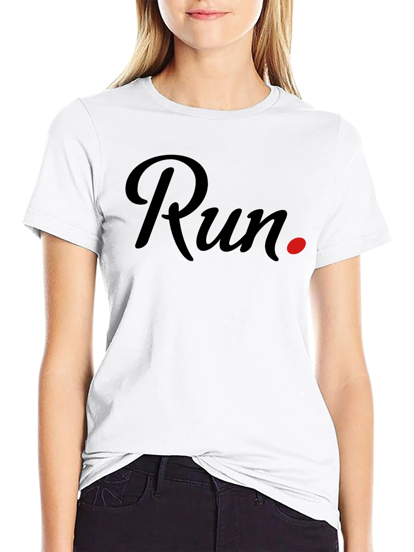 Run Graphic T-Shirt - Sporty Casual Tee