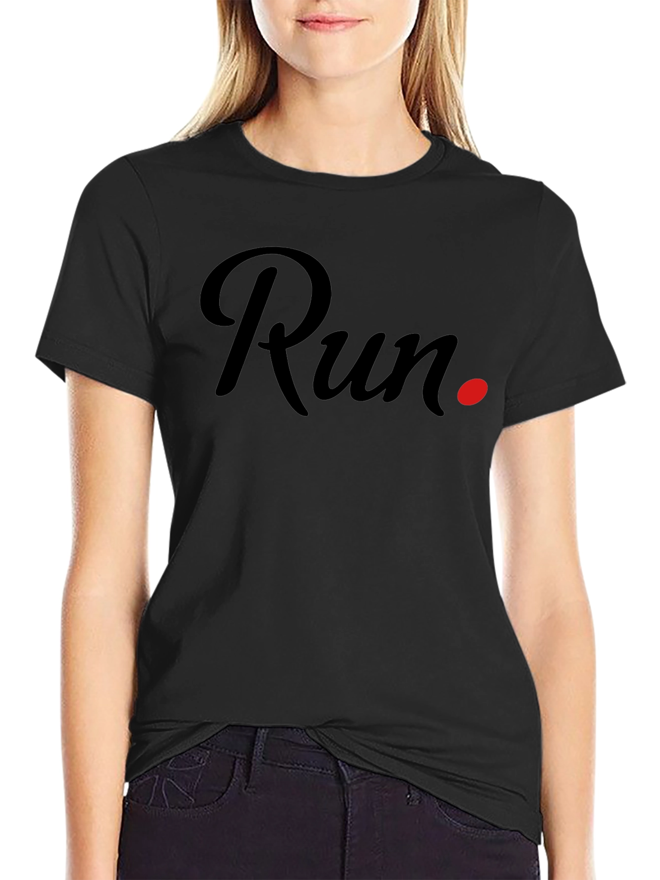 Run Graphic T-Shirt - Sporty Casual Tee
