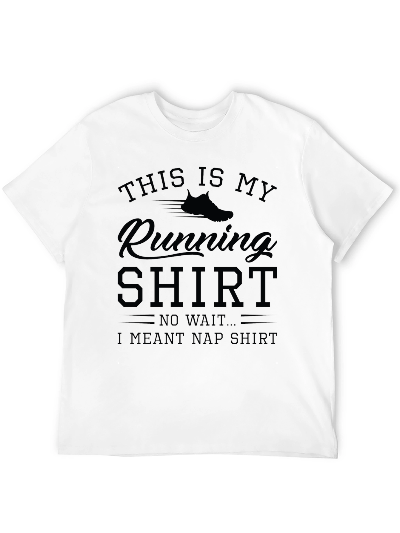 Funny Running to Napping T-Shirt