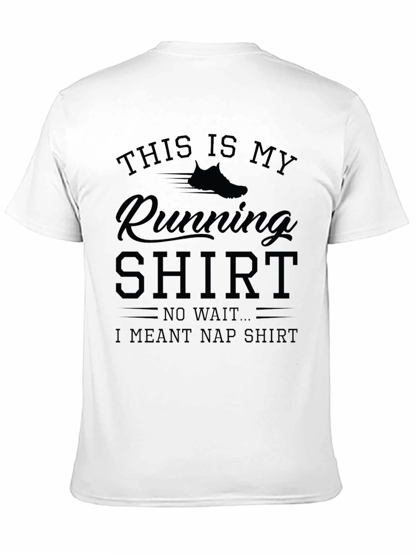 Funny Running to Napping T-Shirt