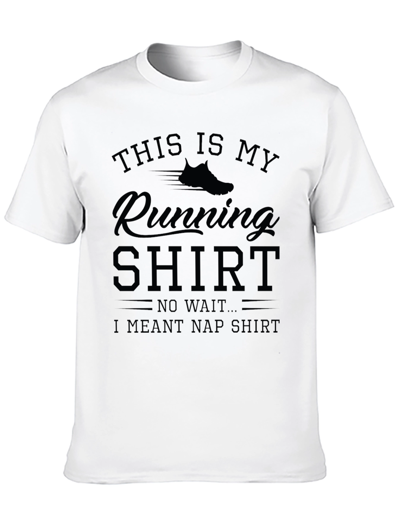 Funny Running to Napping T-Shirt