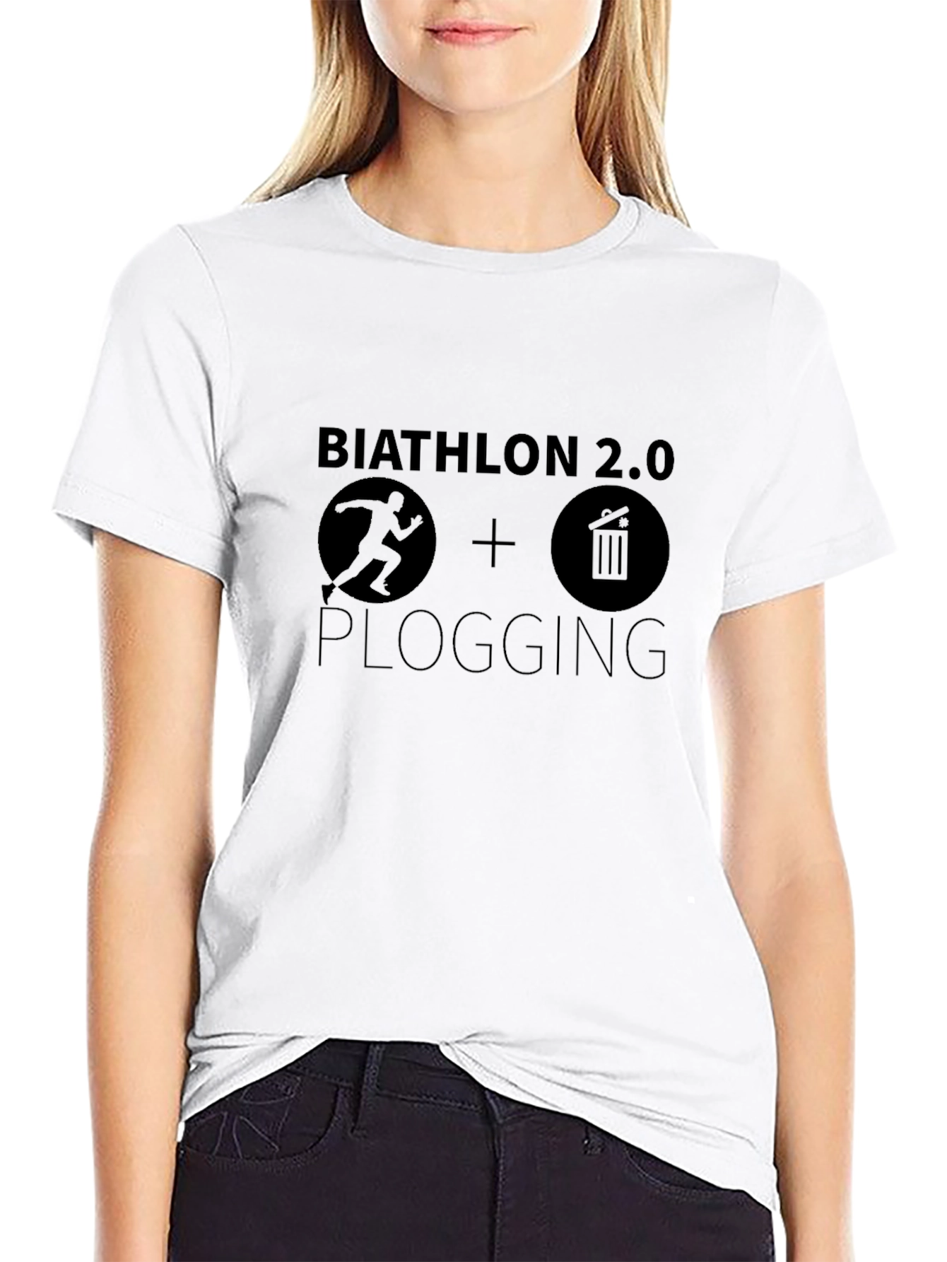Biathlon 2.0 Plogging T-Shirt - Eco-Friendly Running Tee
