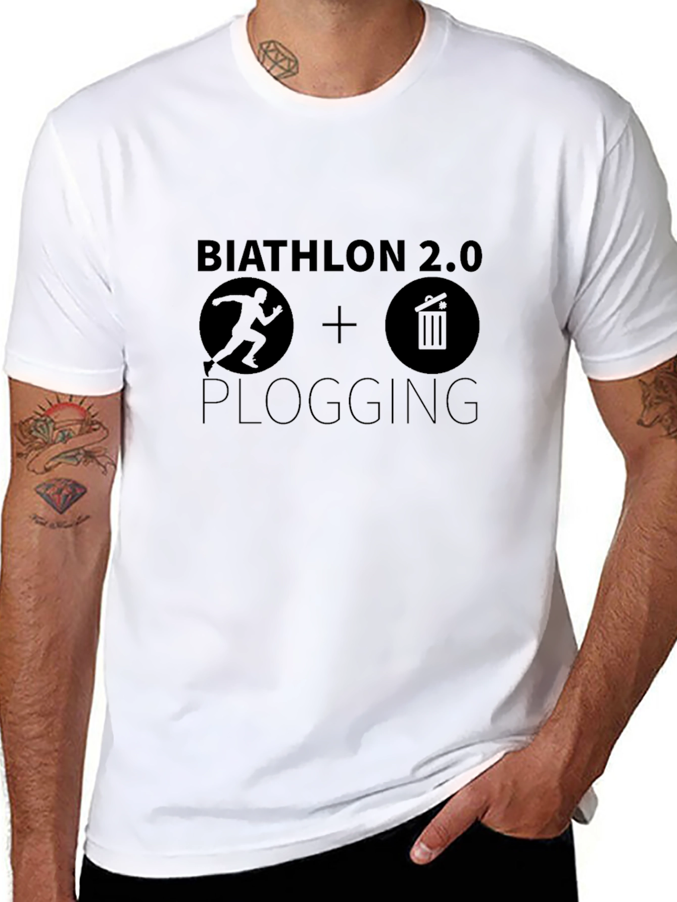 Biathlon 2.0 Plogging T-Shirt - Eco-Friendly Running Tee