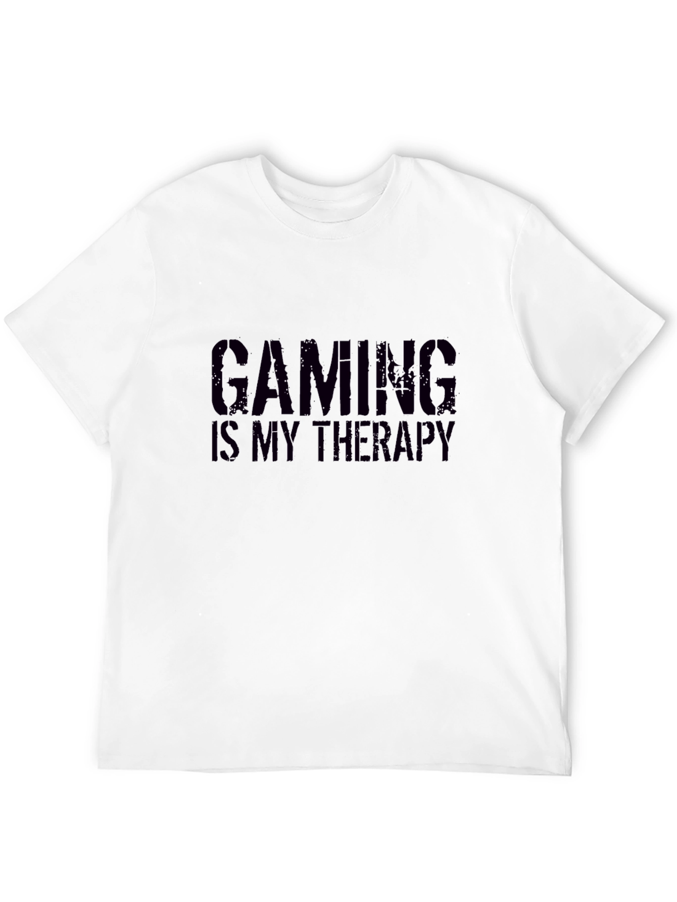 Gaming Is My Therapy Black T-Shirt