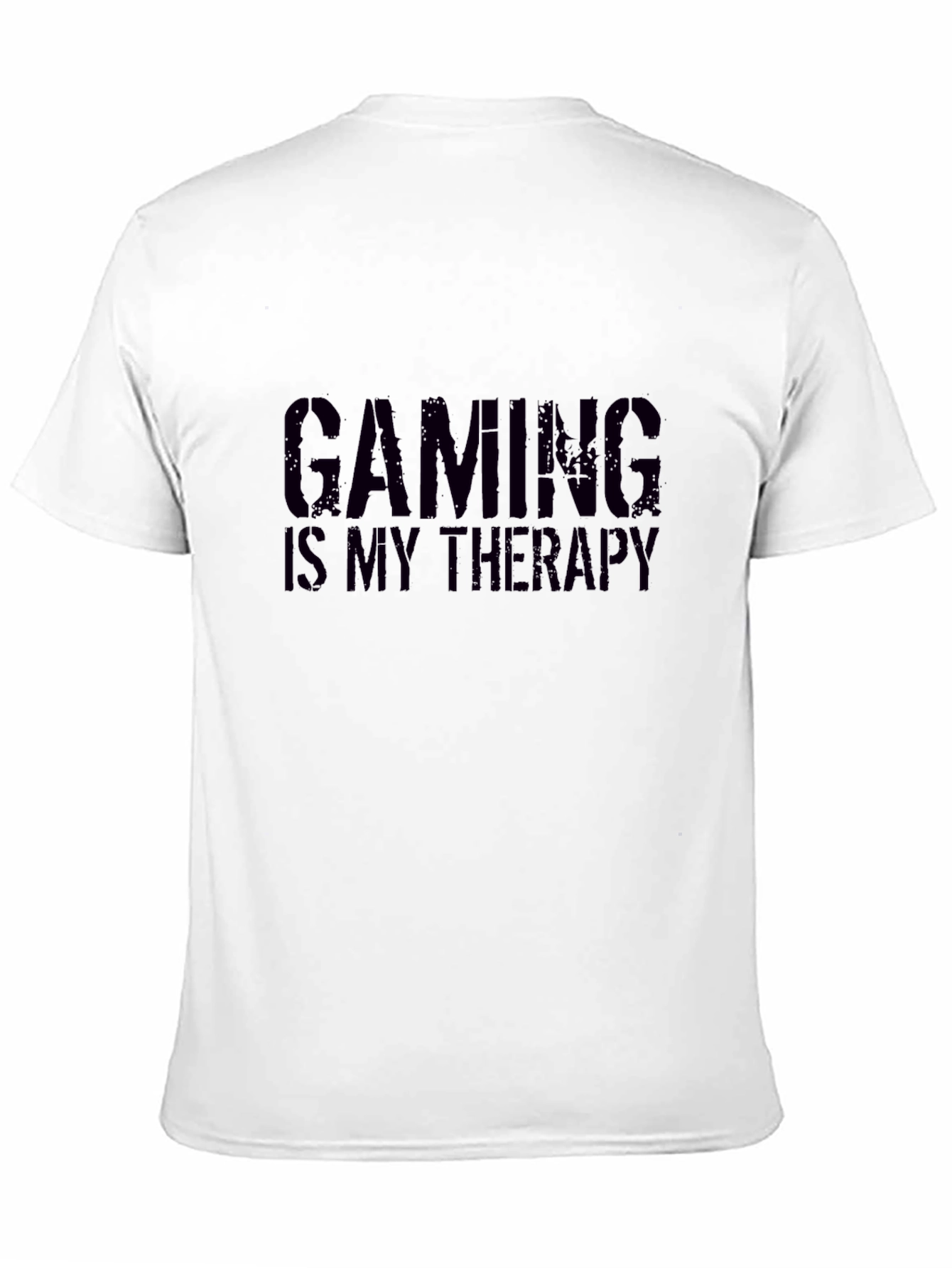 Gaming Is My Therapy Black T-Shirt
