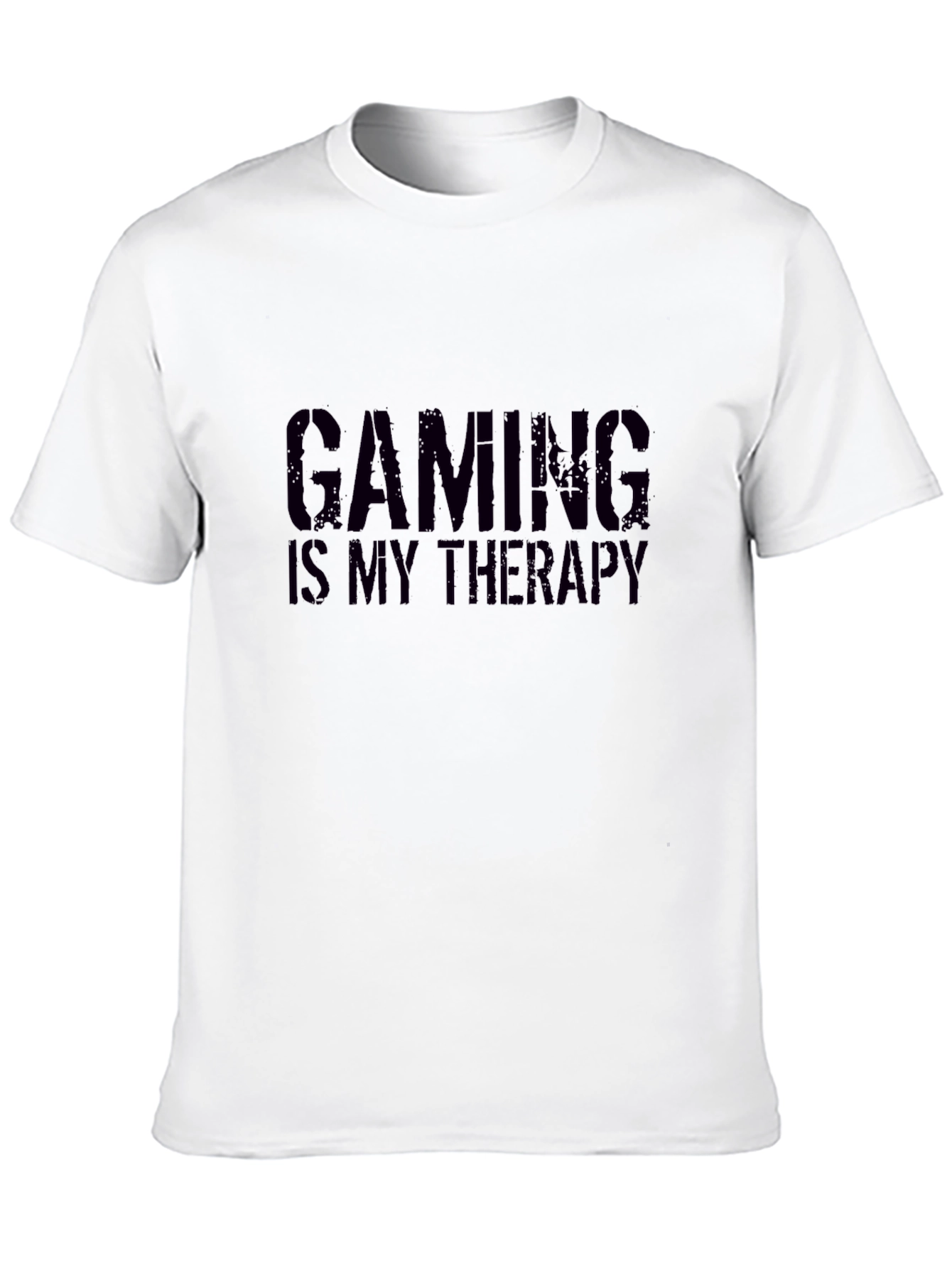 Gaming Is My Therapy Black T-Shirt