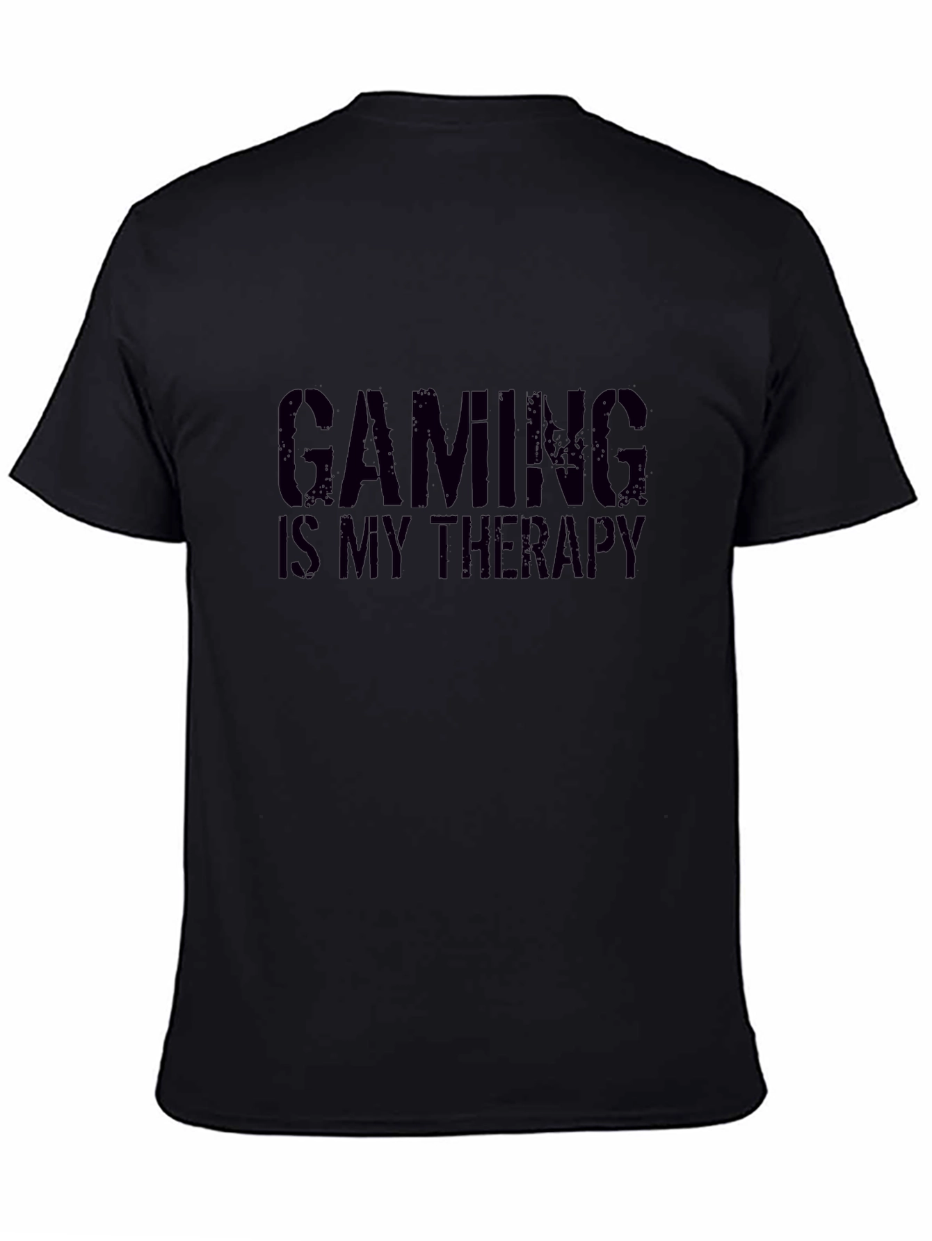 Gaming Is My Therapy Black T-Shirt