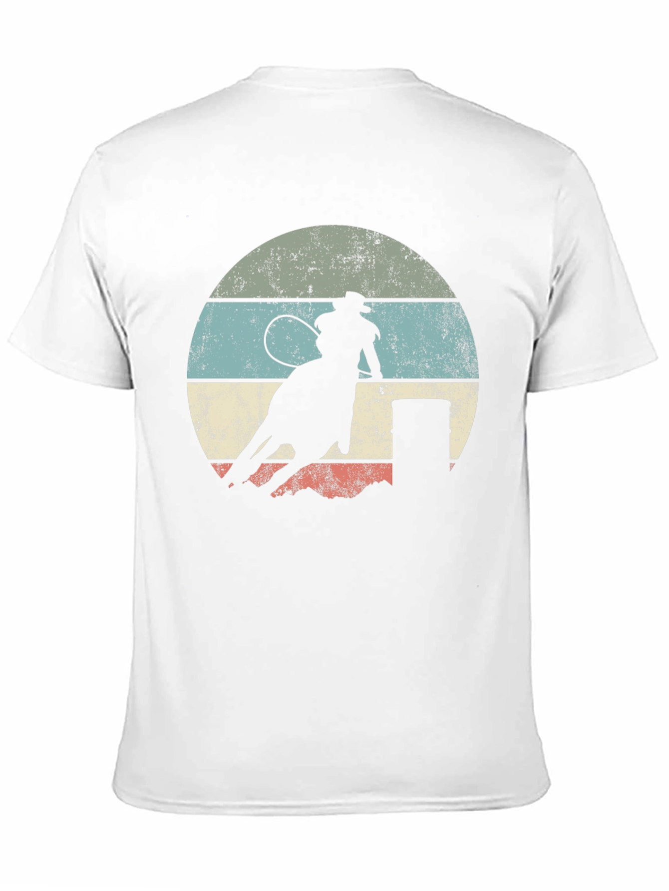 Retro Cowboy Rodeo Black T-Shirt
