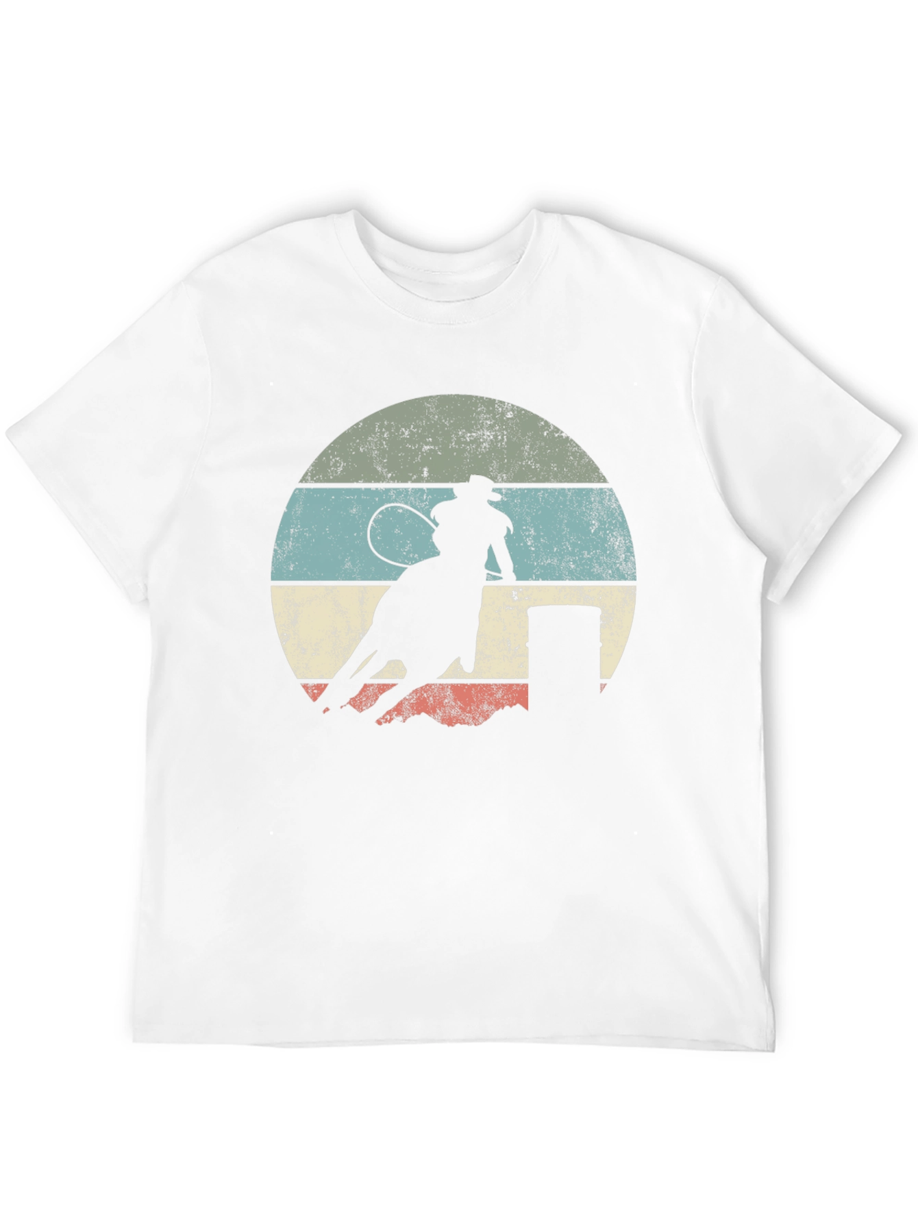 Retro Cowboy Rodeo Black T-Shirt