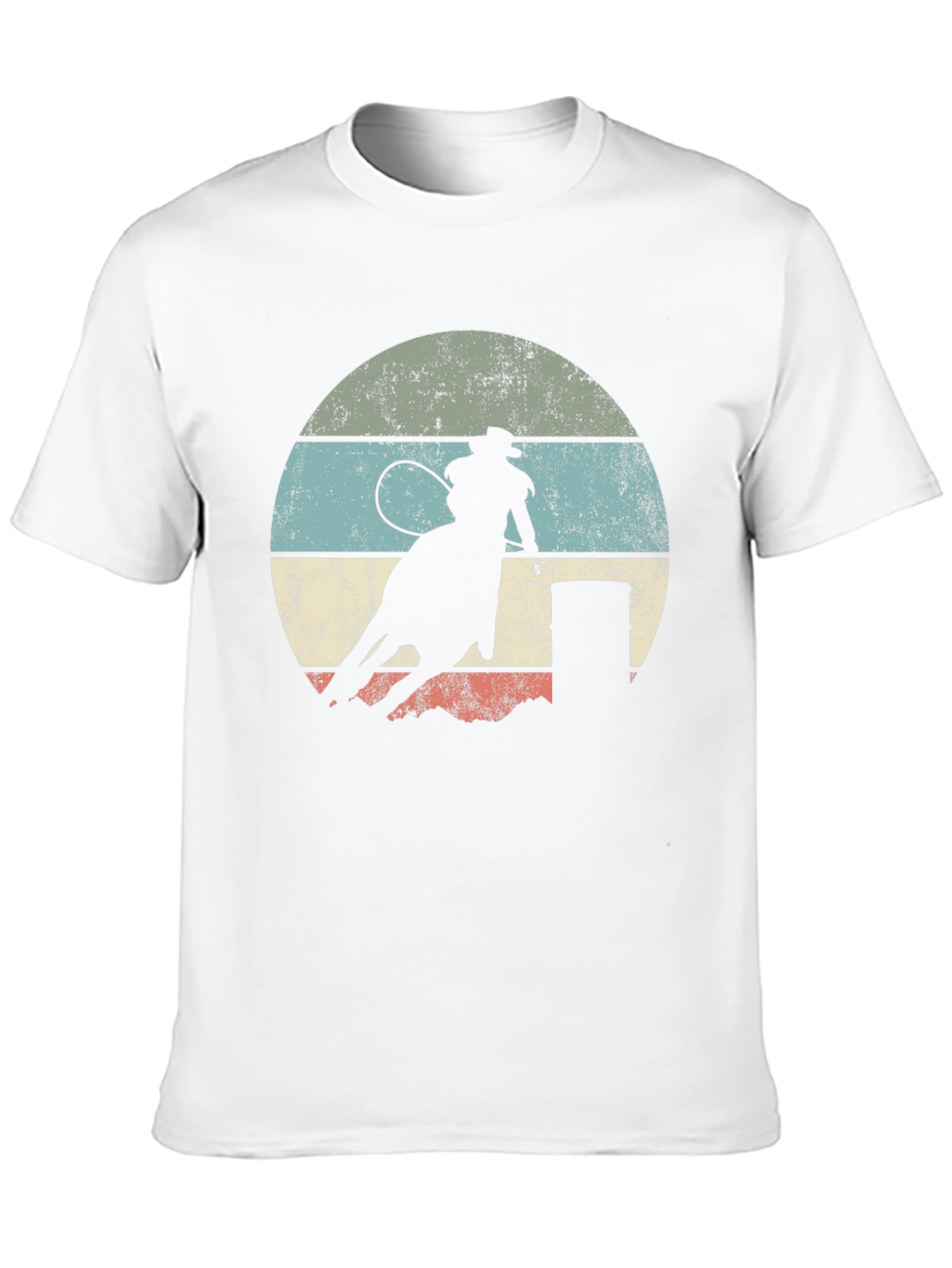 Retro Cowboy Rodeo Black T-Shirt