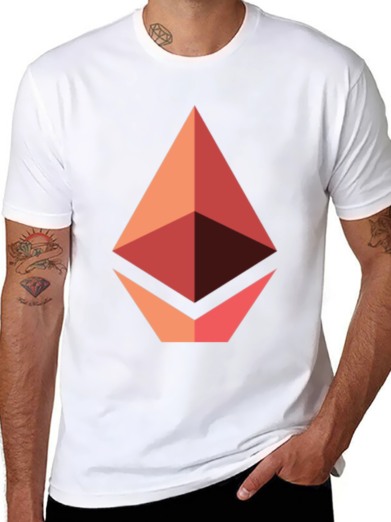 Ethereum Logo Graphic Tee - Modern Crypto T-Shirt