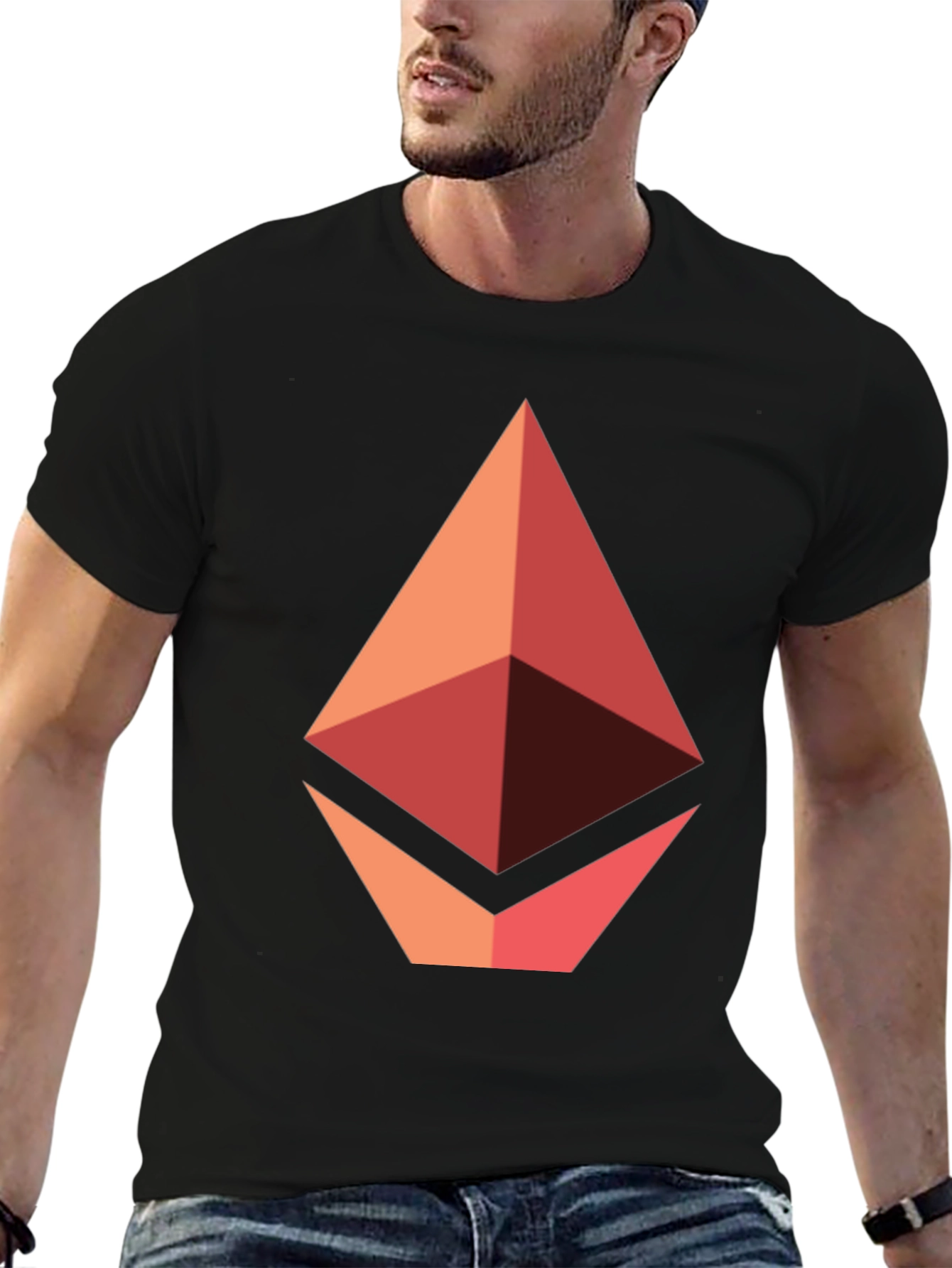 Ethereum Logo Graphic Tee - Modern Crypto T-Shirt