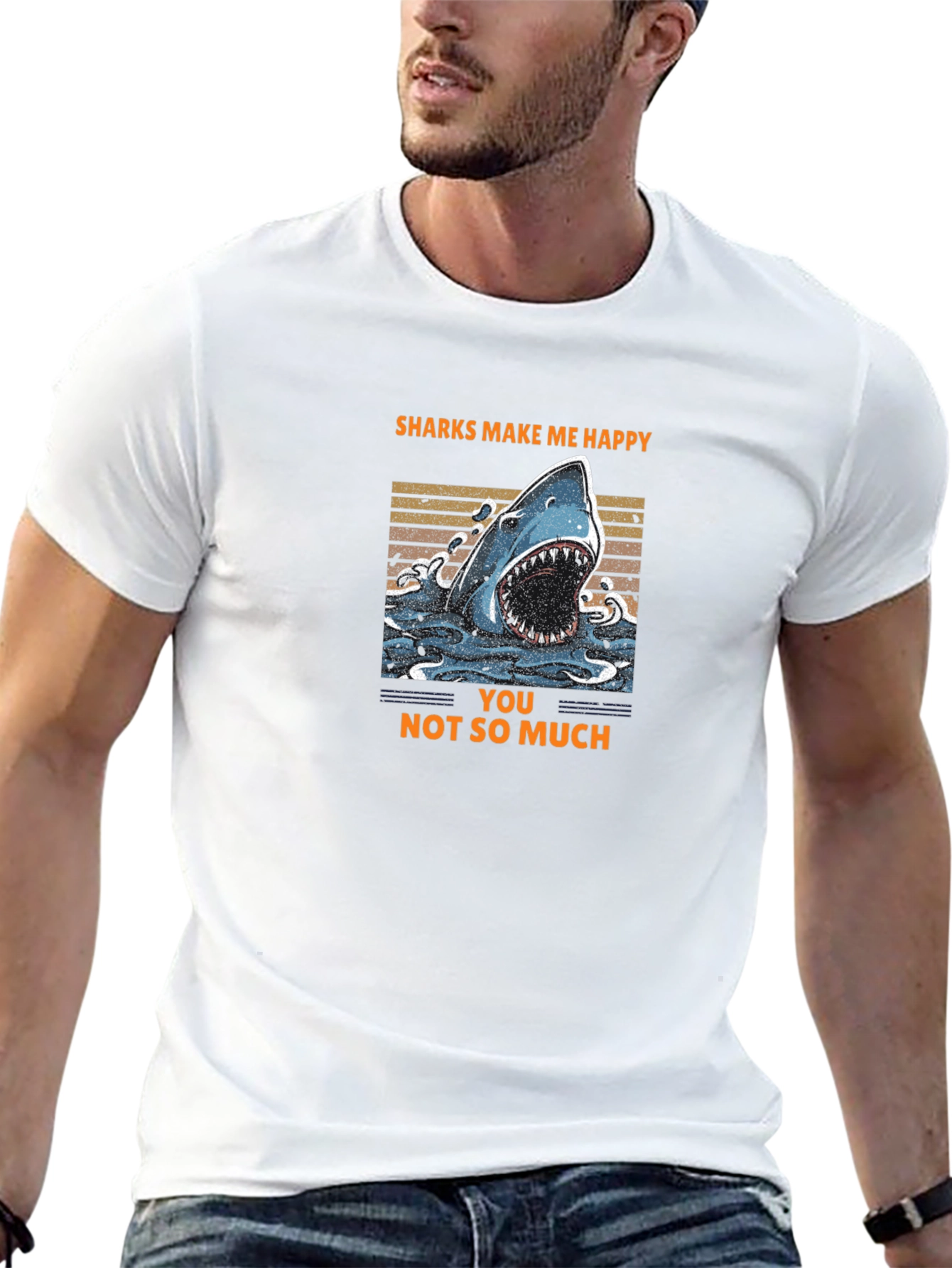 Sharks Make Me Happy T-Shirt