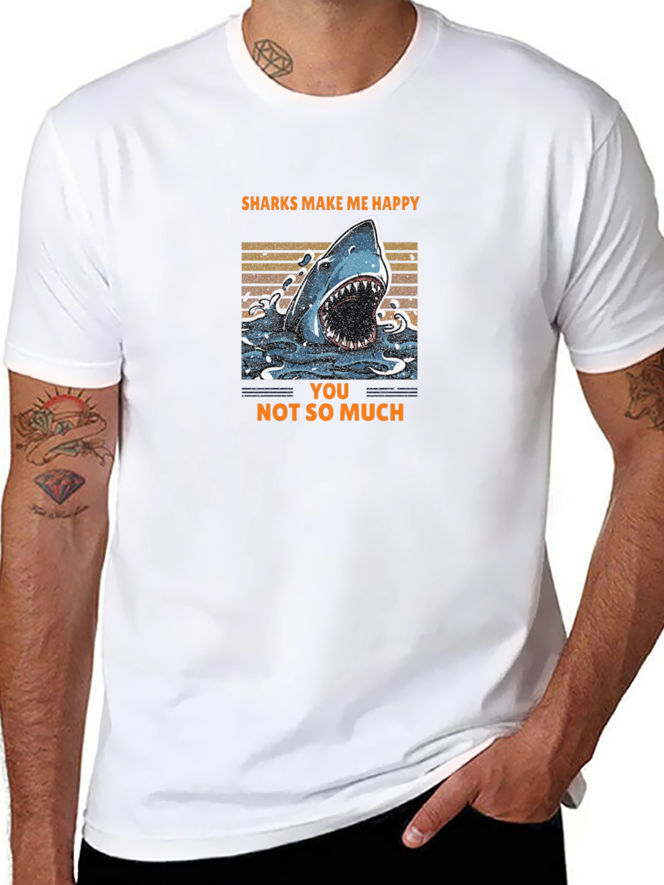 Sharks Make Me Happy T-Shirt