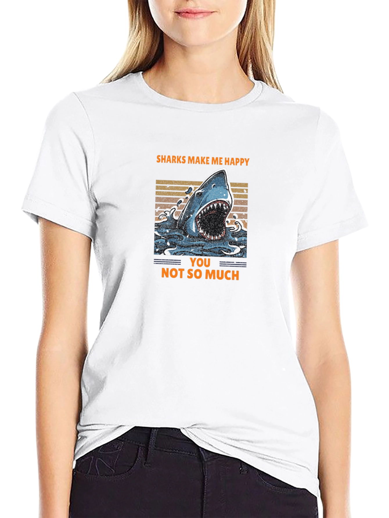 Sharks Make Me Happy T-Shirt