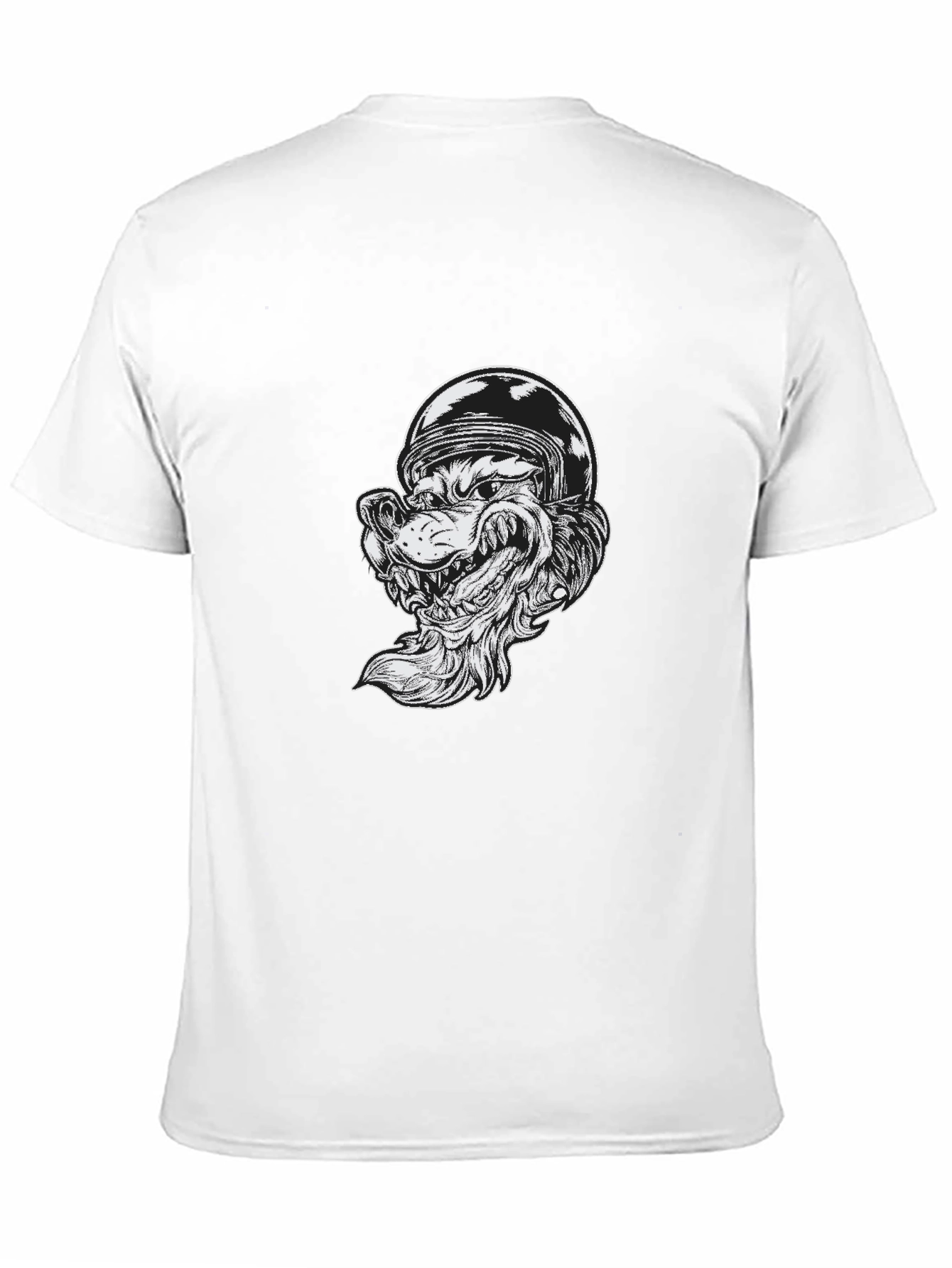 Wolf Rider Graphic Tee - Black