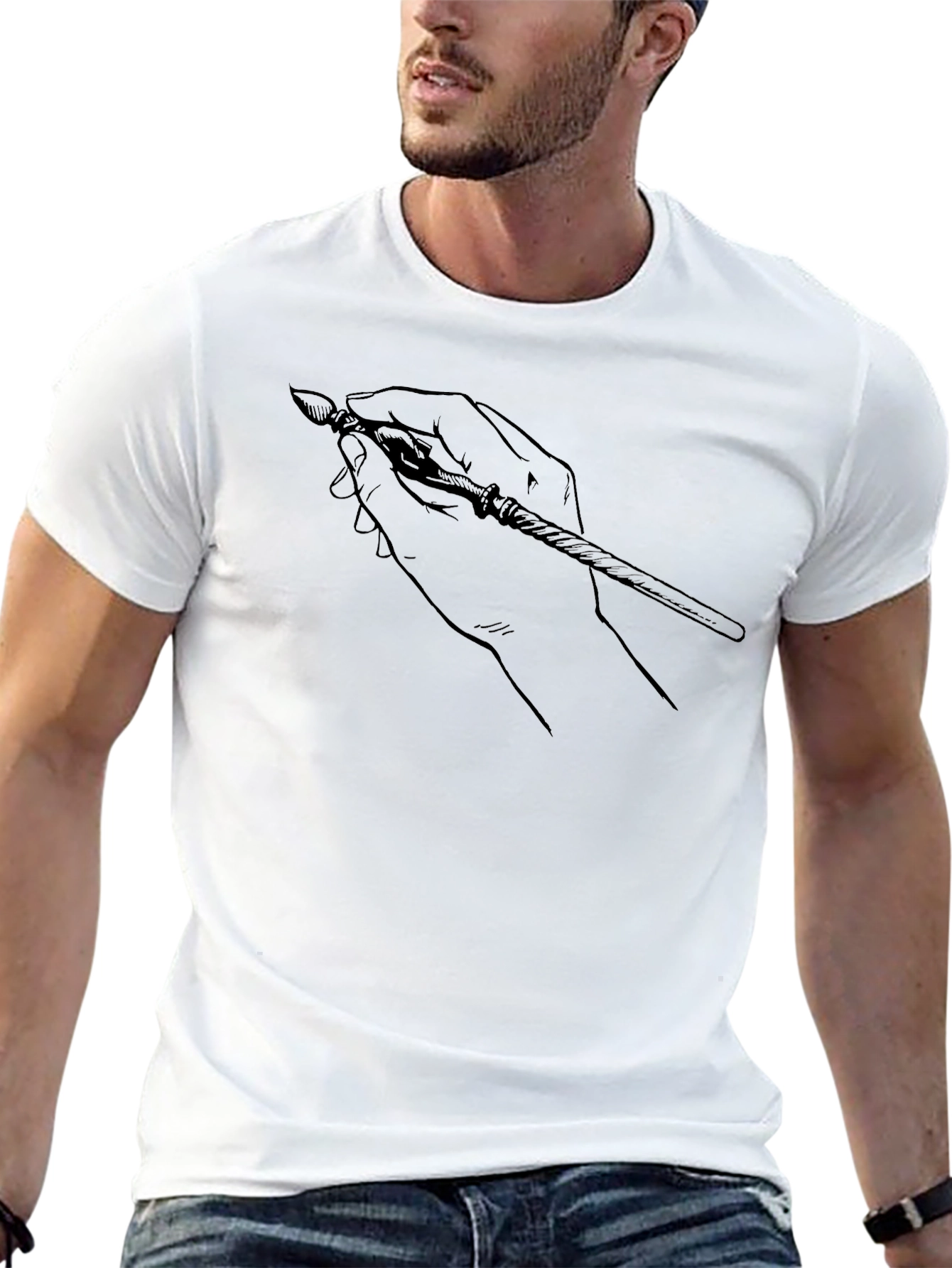 Ink Hand T-Shirt - Artistic Design