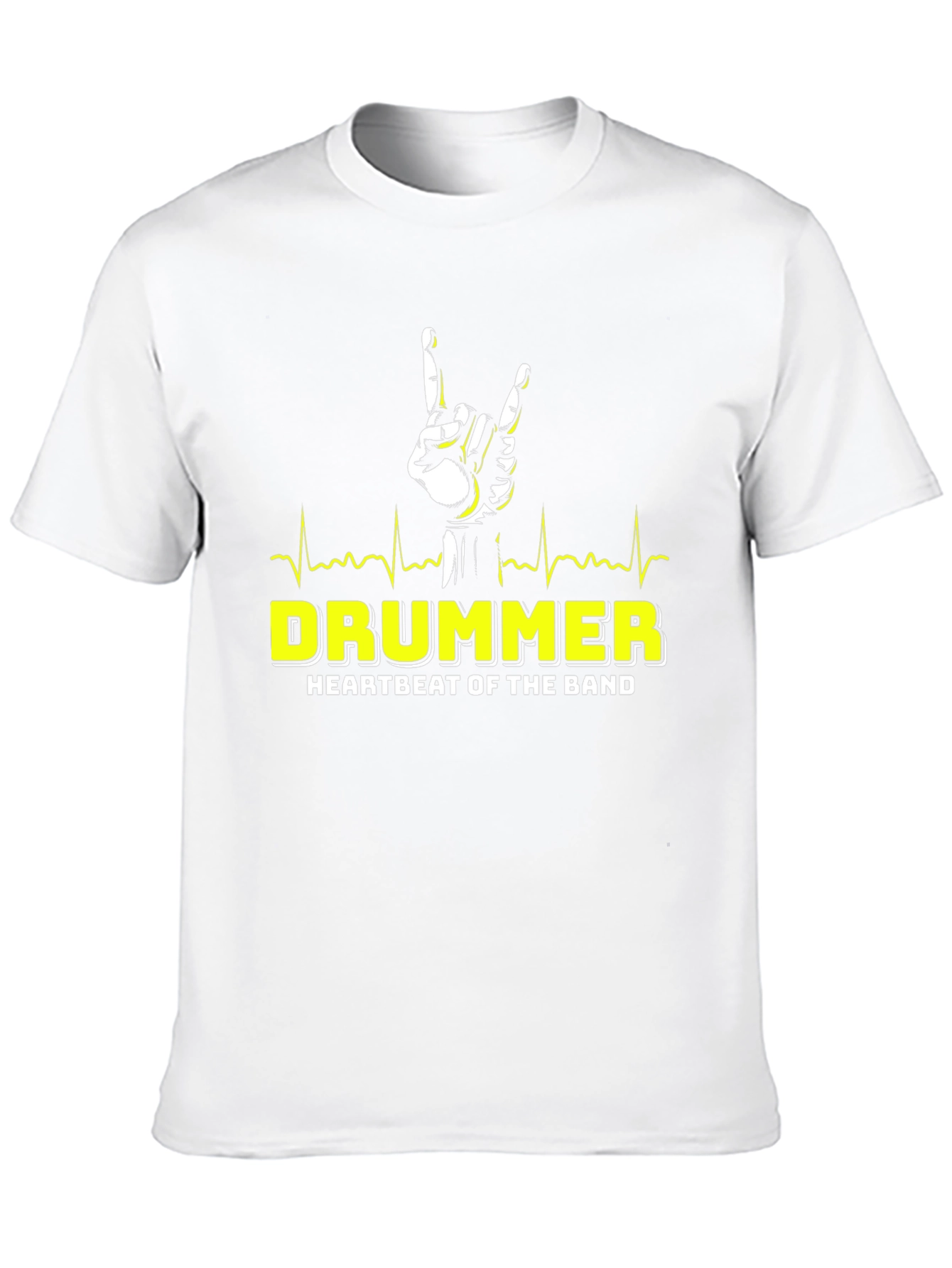 Drummer Heartbeat Band T-Shirt - Rock On!