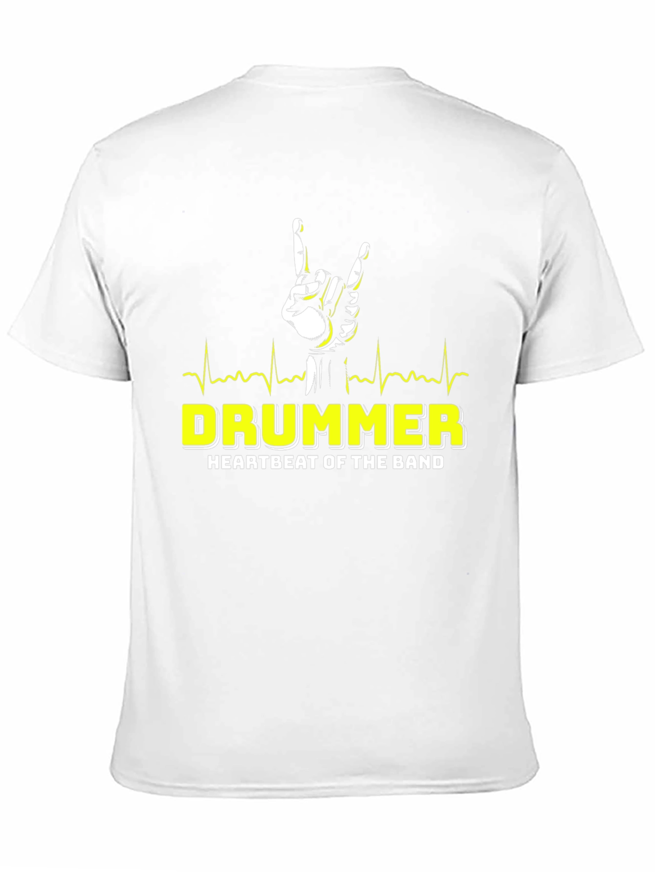 Drummer Heartbeat Band T-Shirt - Rock On!