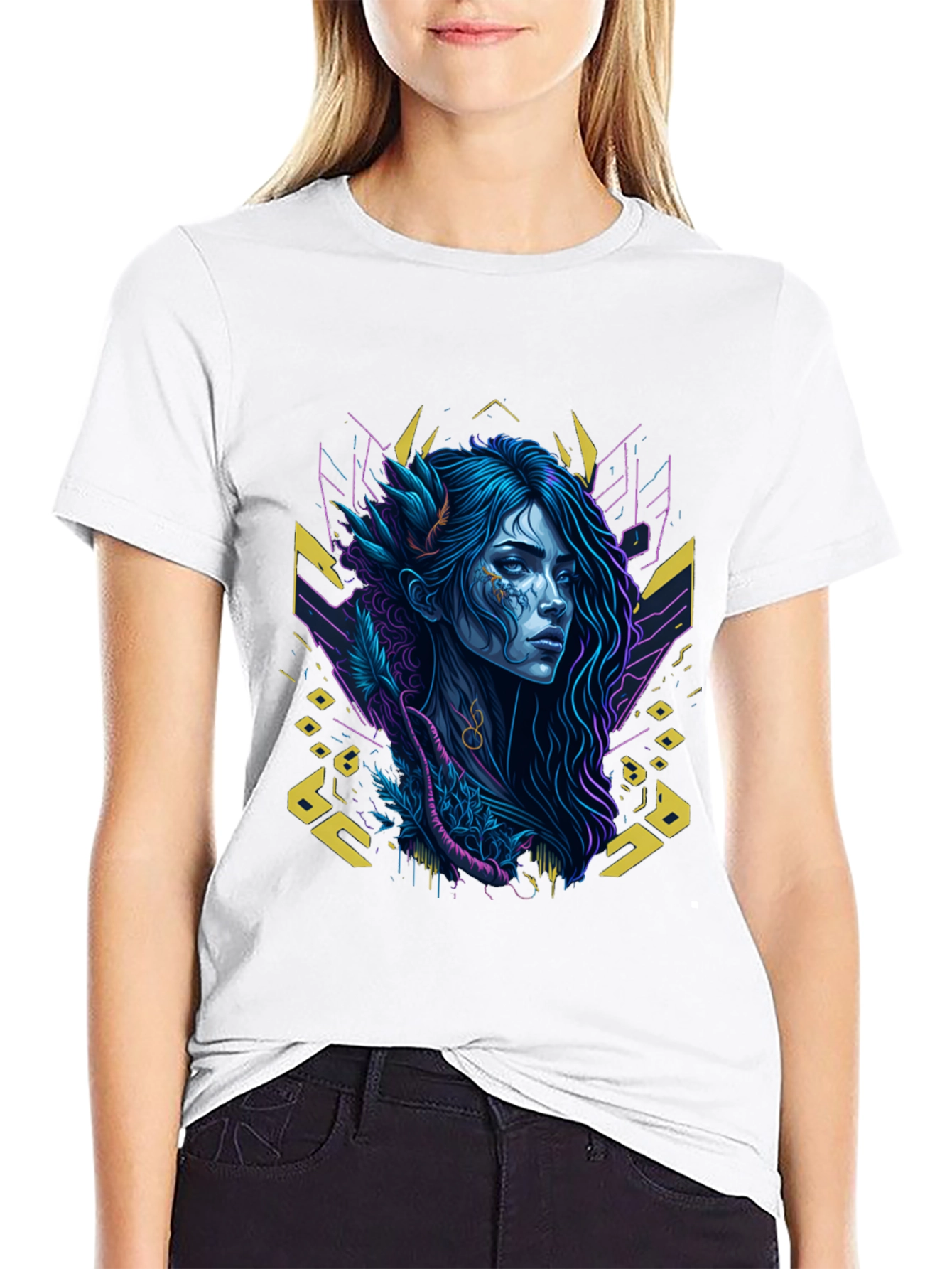 Mystic Woman Graphic Black T-Shirt