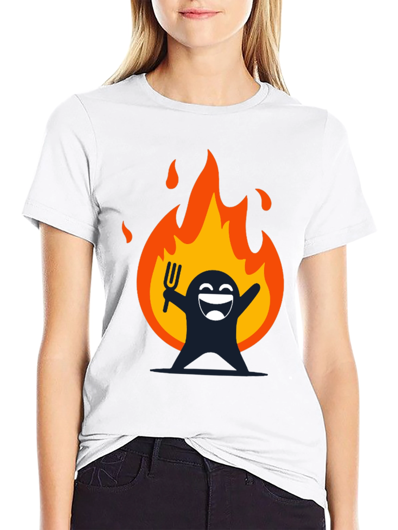 Fiery Fun Graphic T-Shirt - Dark Humor Tee