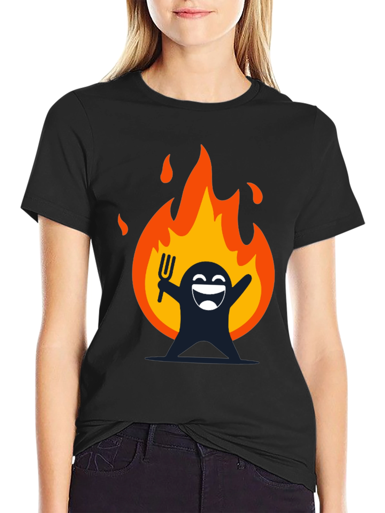 Fiery Fun Graphic T-Shirt - Dark Humor Tee
