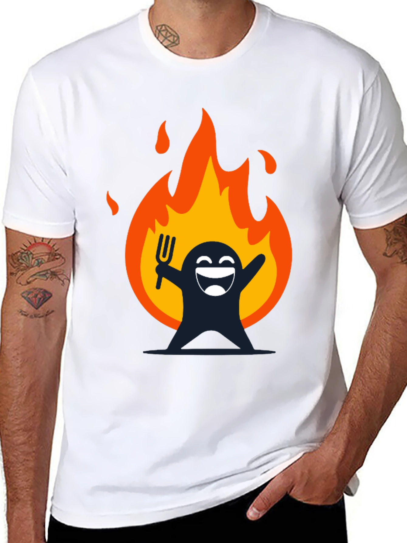 Fiery Fun Graphic T-Shirt - Dark Humor Tee
