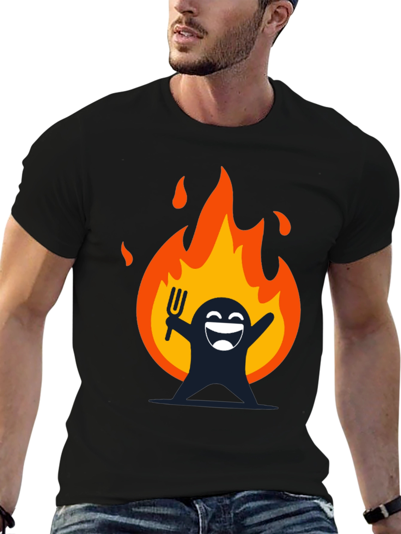 Fiery Fun Graphic T-Shirt - Dark Humor Tee