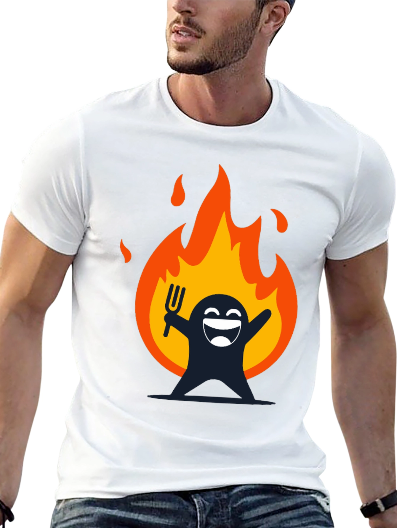 Fiery Fun Graphic T-Shirt - Dark Humor Tee