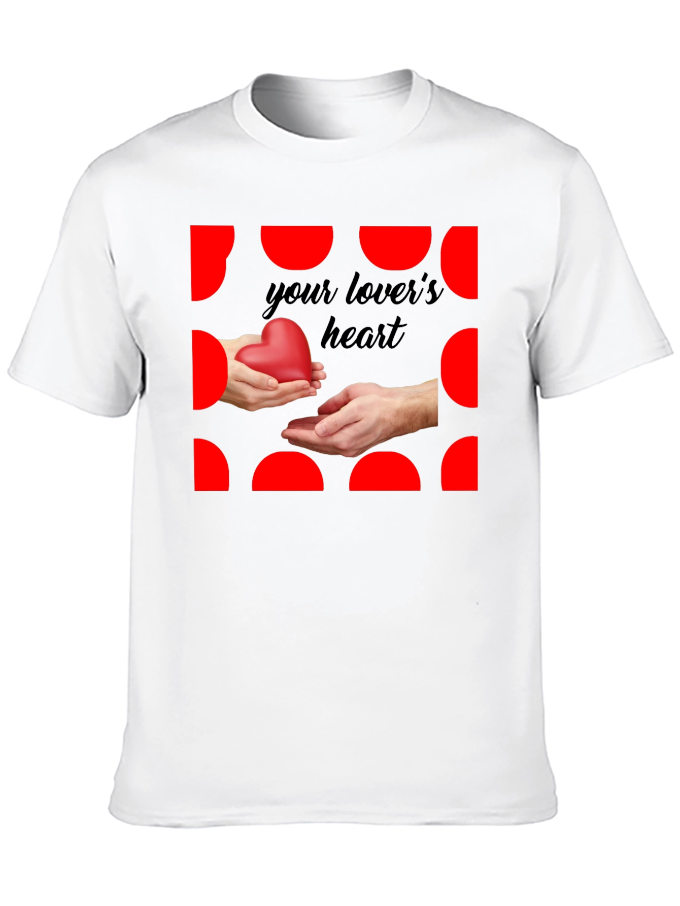 Lovers Heart Graphic Tee - Black