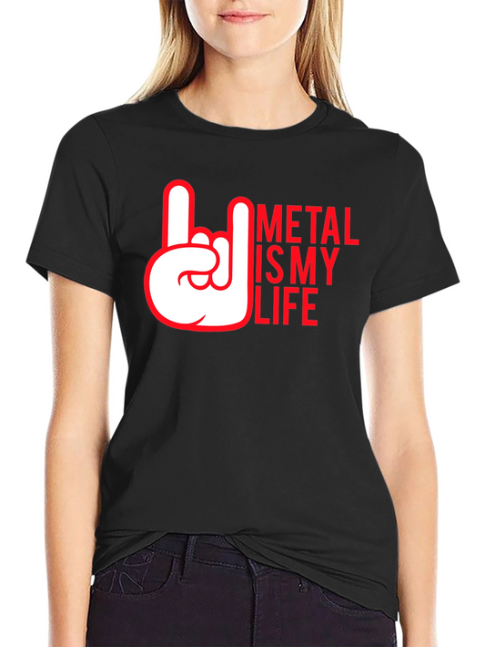 Metal is My Life Graphic Tee - Rock On!