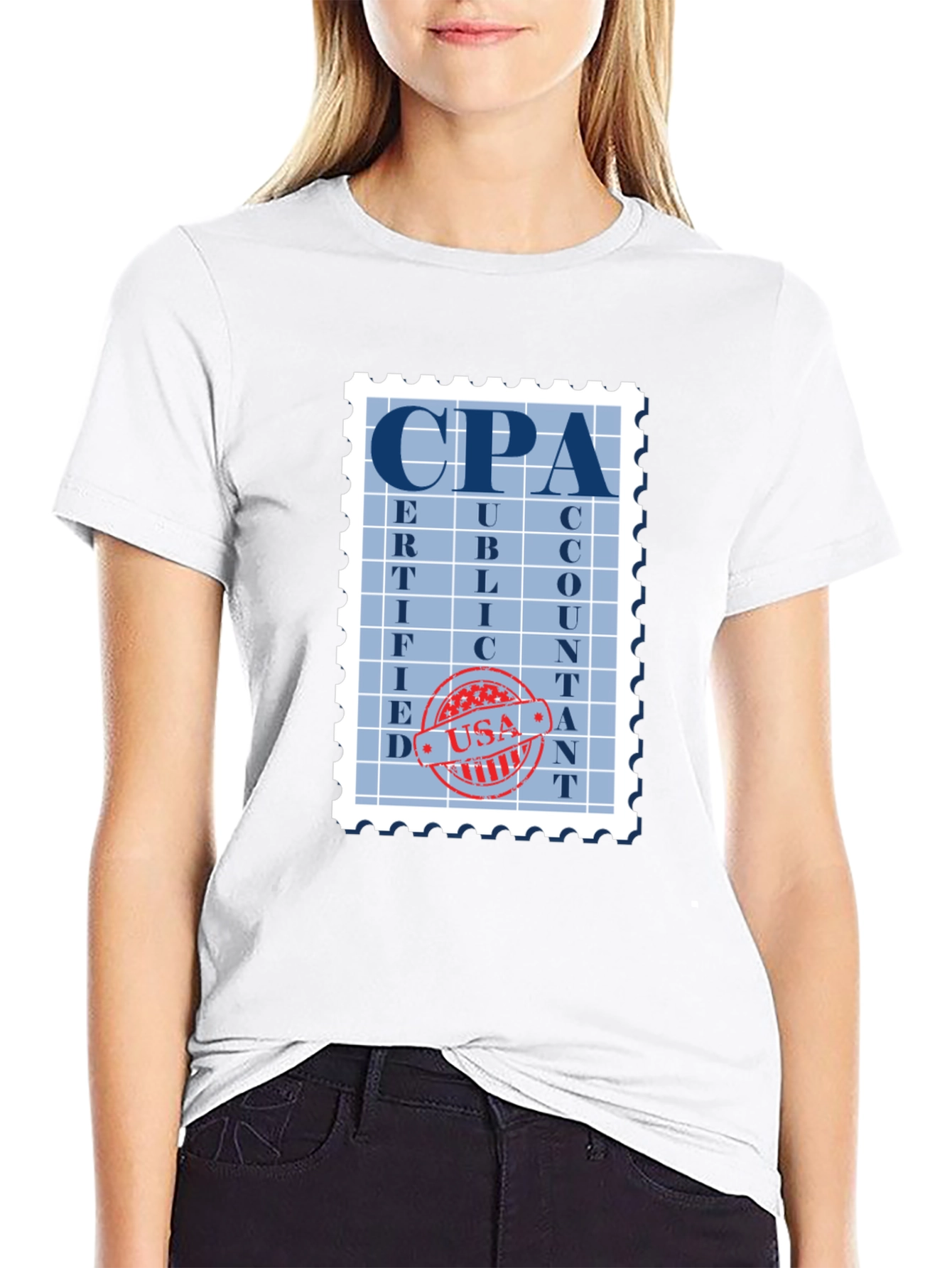 CPA Accountant Graphic Stamp T-Shirt