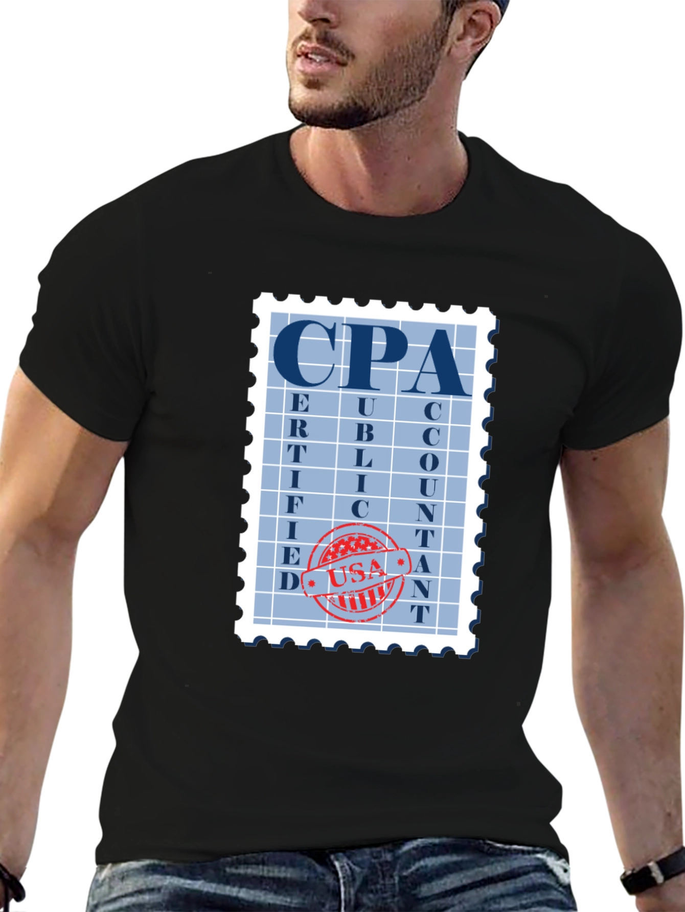CPA Accountant Graphic Stamp T-Shirt