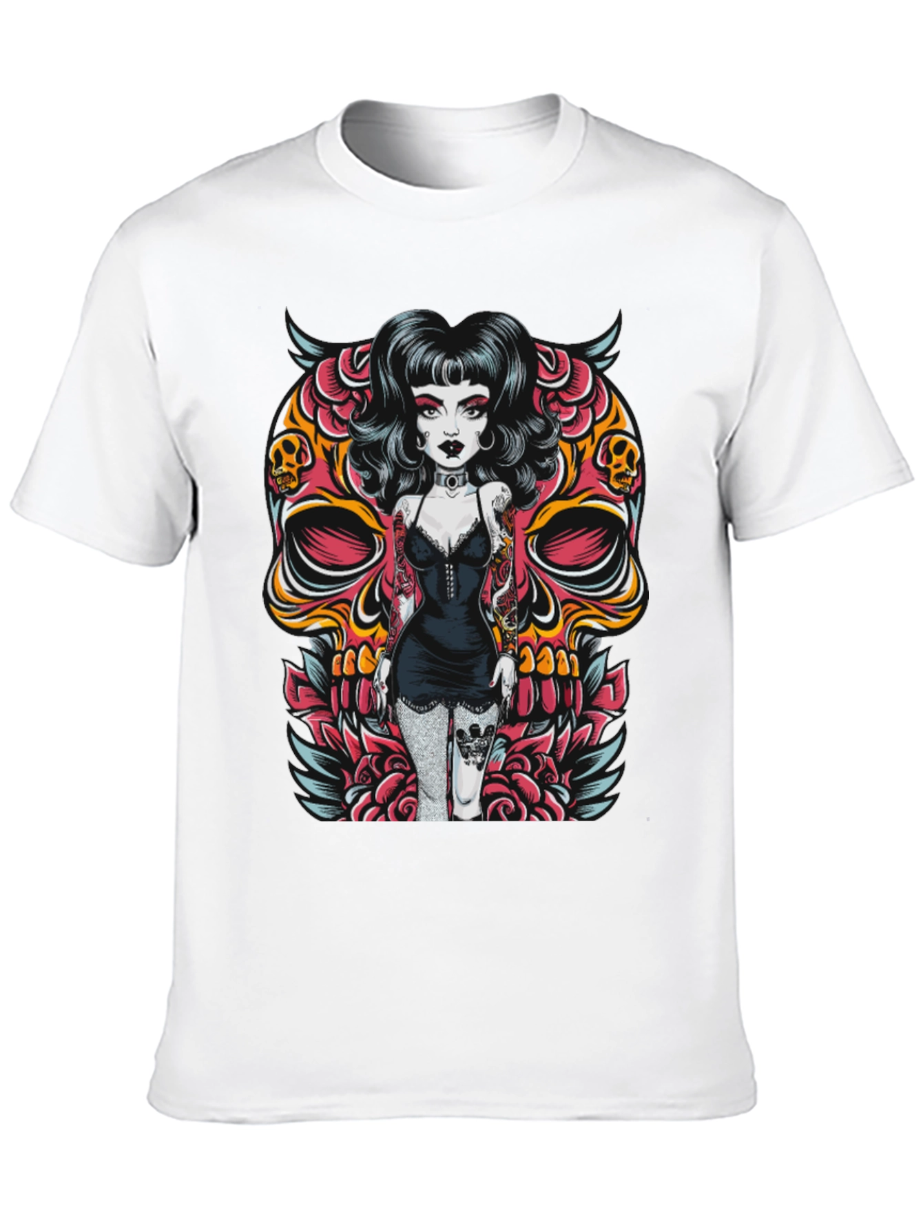 Skull Girl Graphic T-Shirt