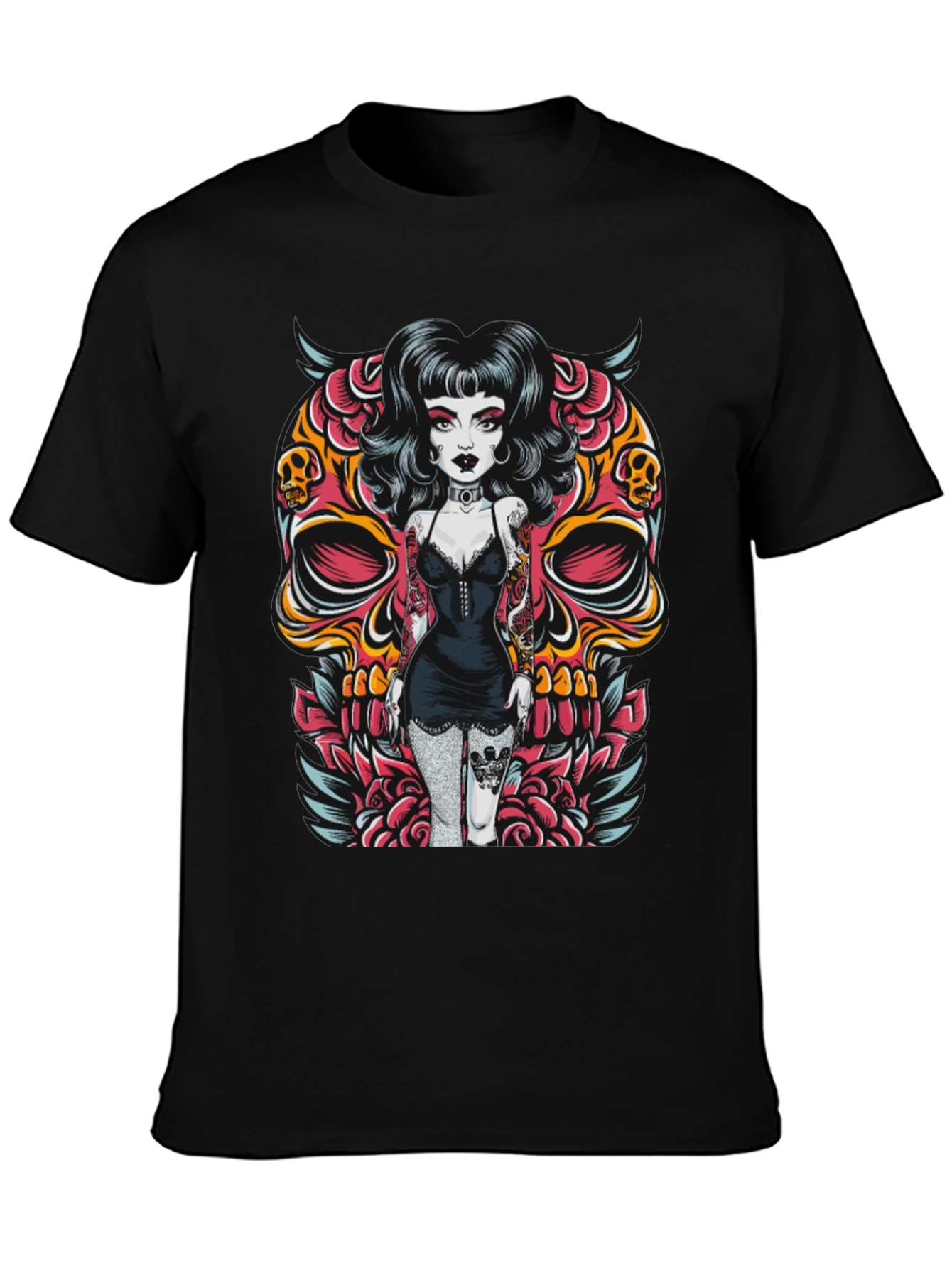 Skull Girl Graphic T-Shirt