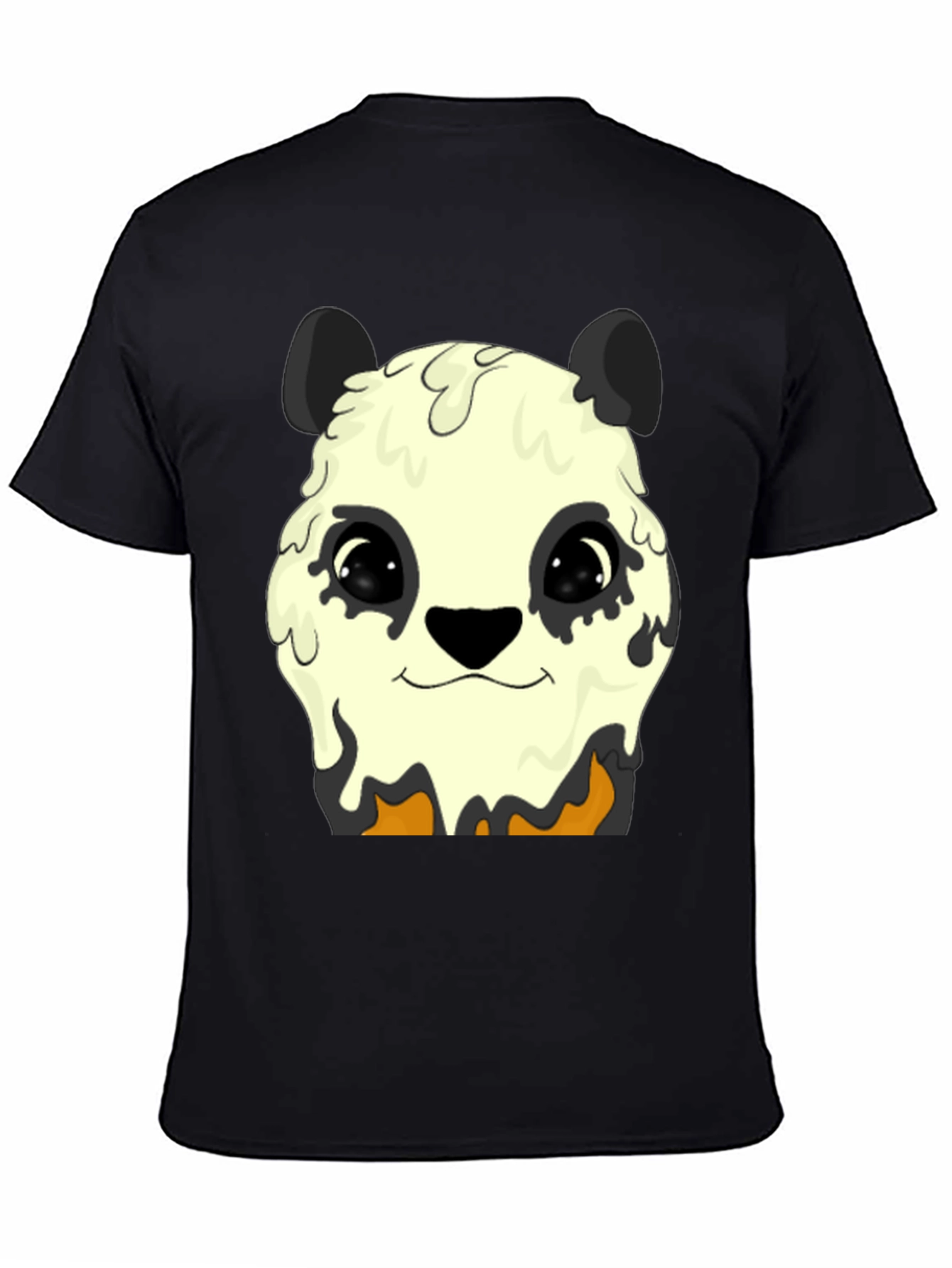 Melting Panda Graphic Tee - Trendy Animal Print Shirt