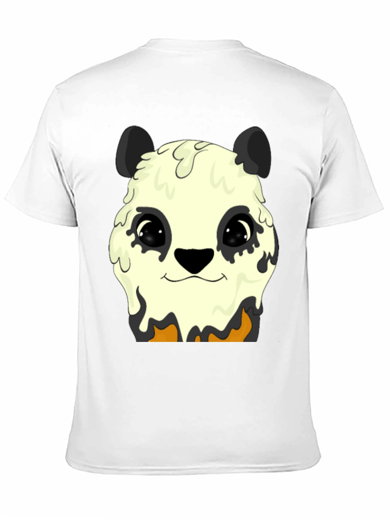 Melting Panda Graphic Tee - Trendy Animal Print Shirt